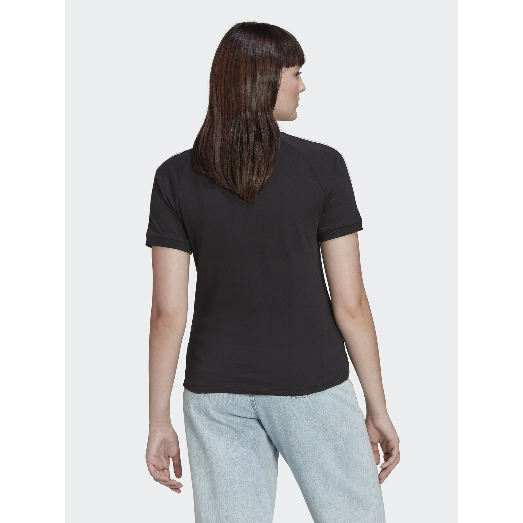 adidas Tricou Tape HL9170 Negru Regular Fit - Pled.ro