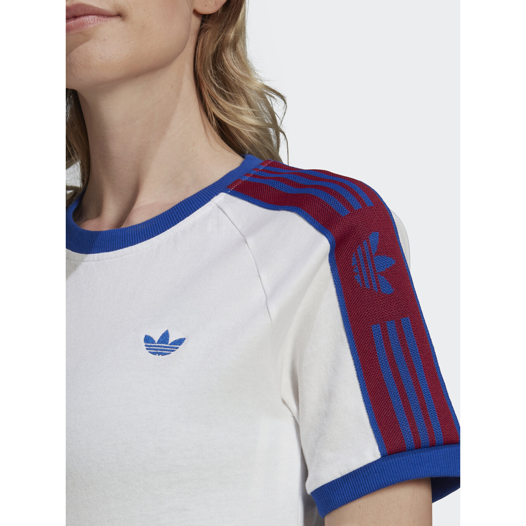 adidas Tricou Tape HL9172 Alb Regular Fit - Pled.ro