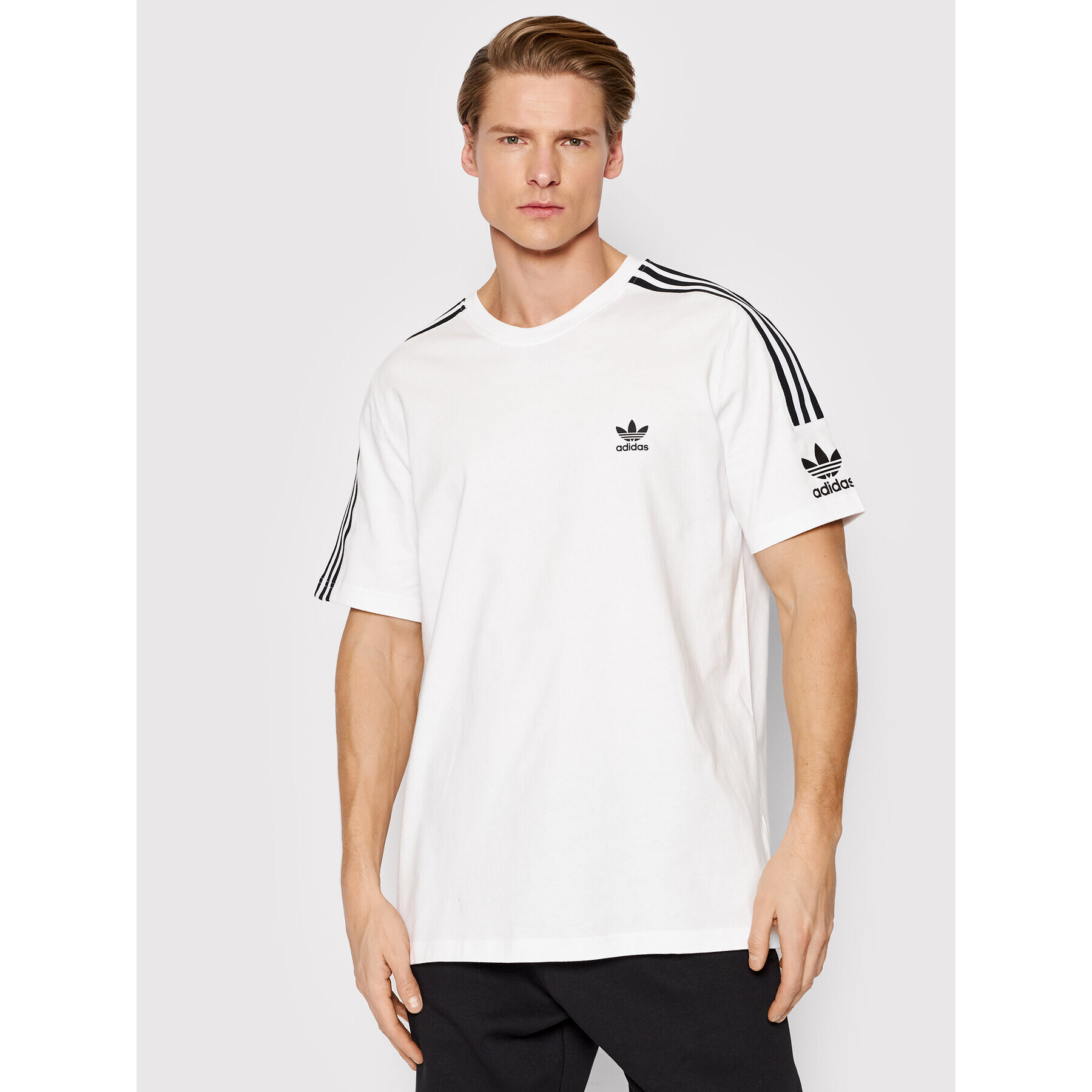 adidas Tricou Tech FT8752 Alb Regular Fit - Pled.ro