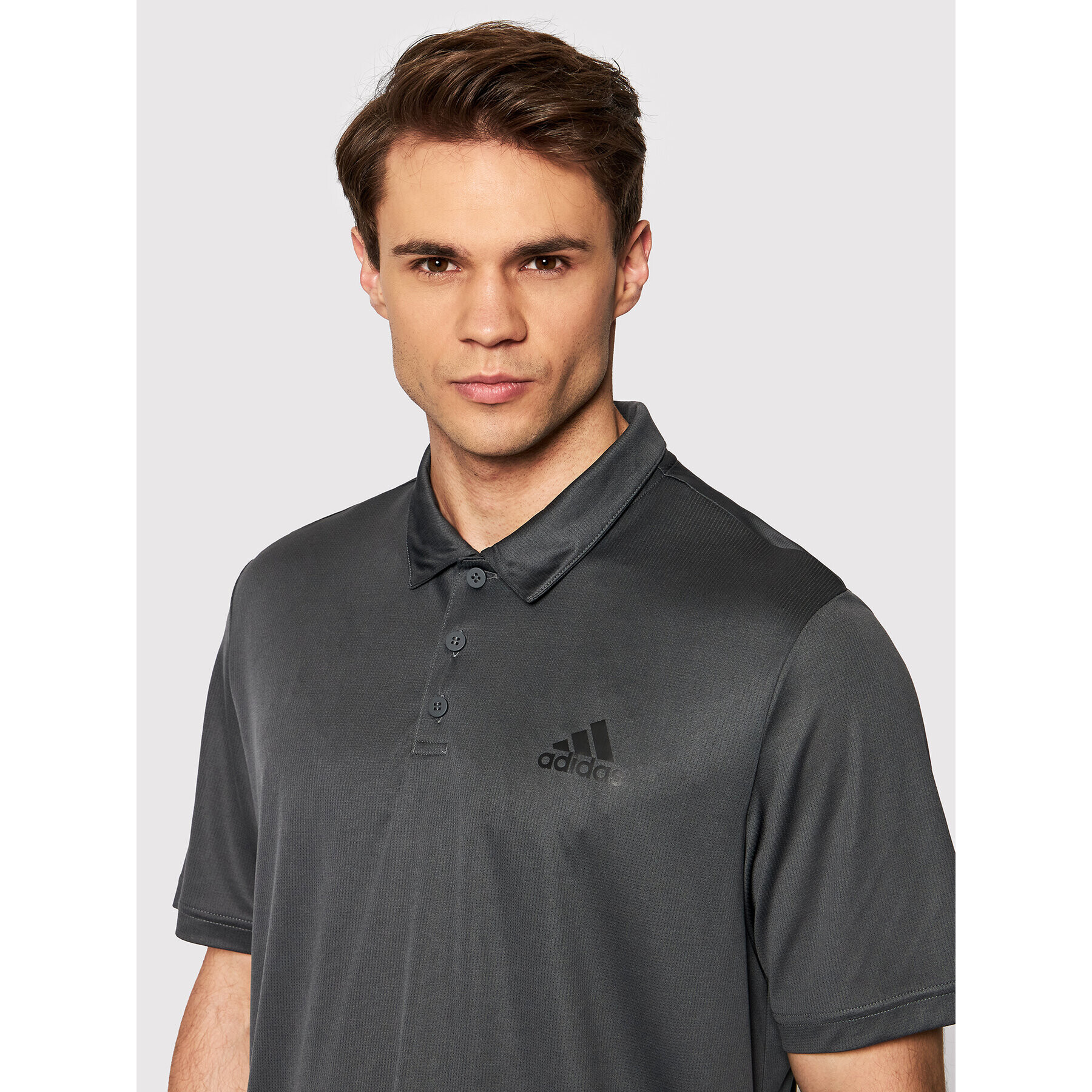 adidas Tricou tehnic Aeroready Designed To Move Sport H30285 Gri Regular Fit - Pled.ro