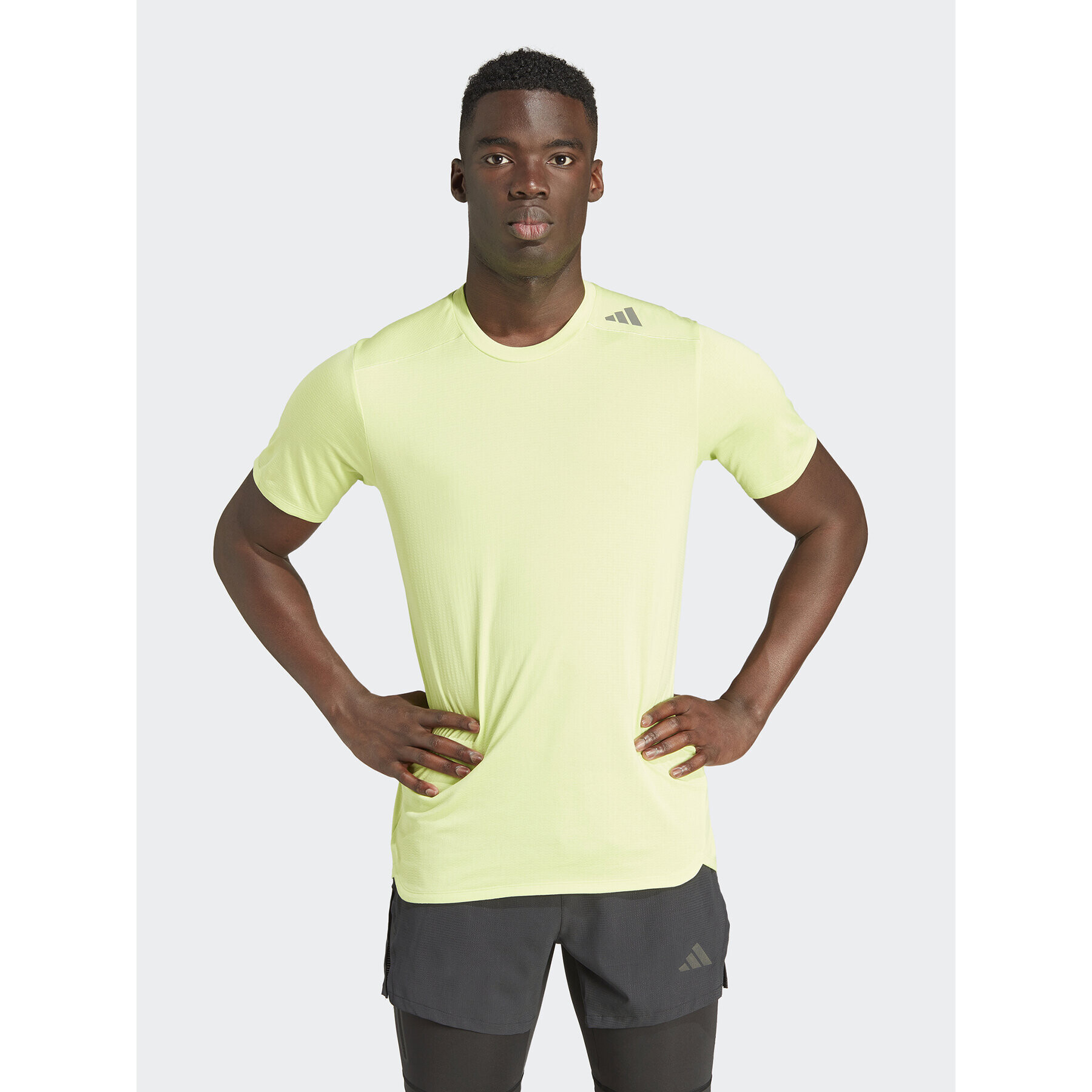 adidas Tricou tehnic Designed 4 Training HEAT.RDY HIIT Training IM1120 Verde Slim Fit - Pled.ro