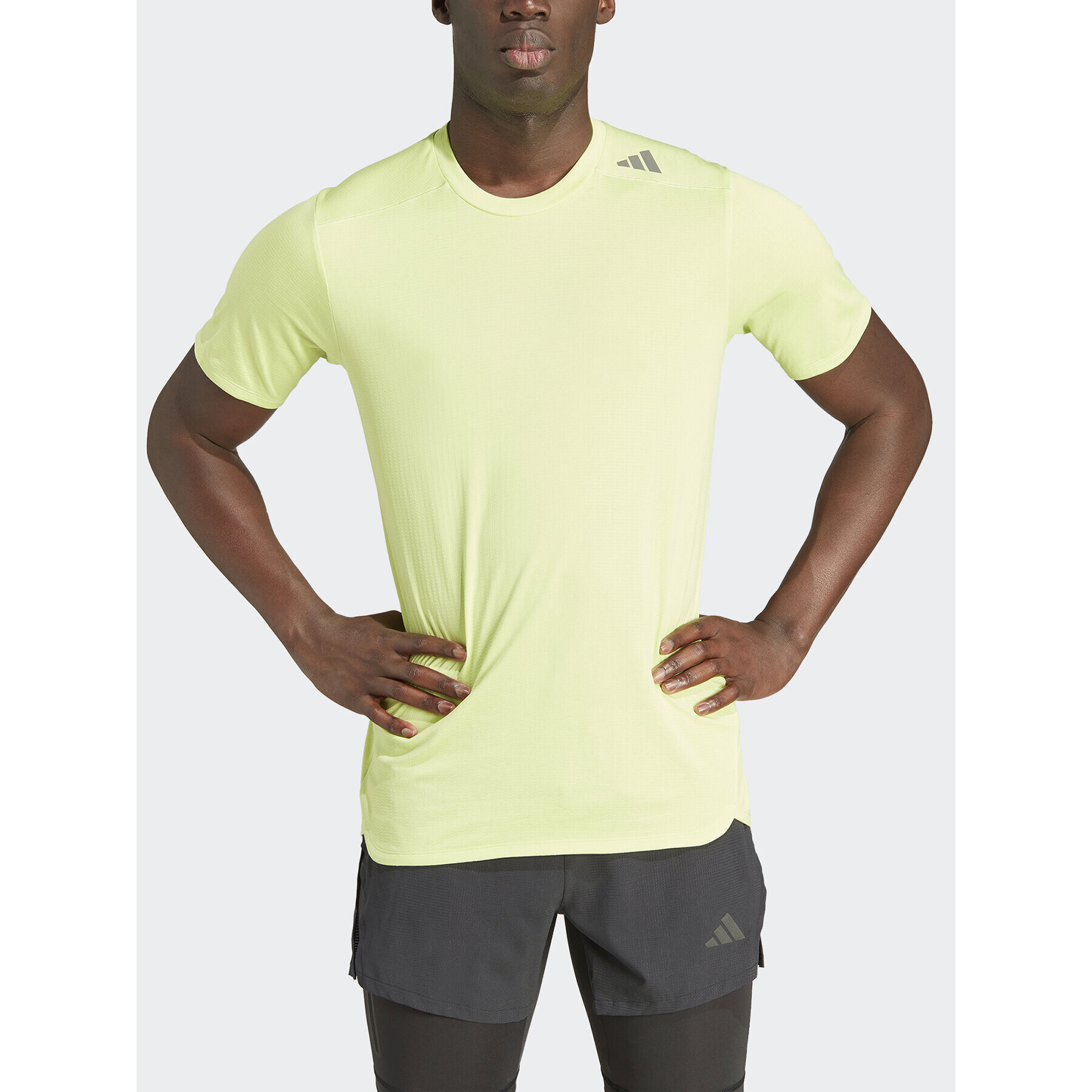 adidas Tricou tehnic Designed 4 Training HEAT.RDY HIIT Training IM1120 Verde Slim Fit - Pled.ro