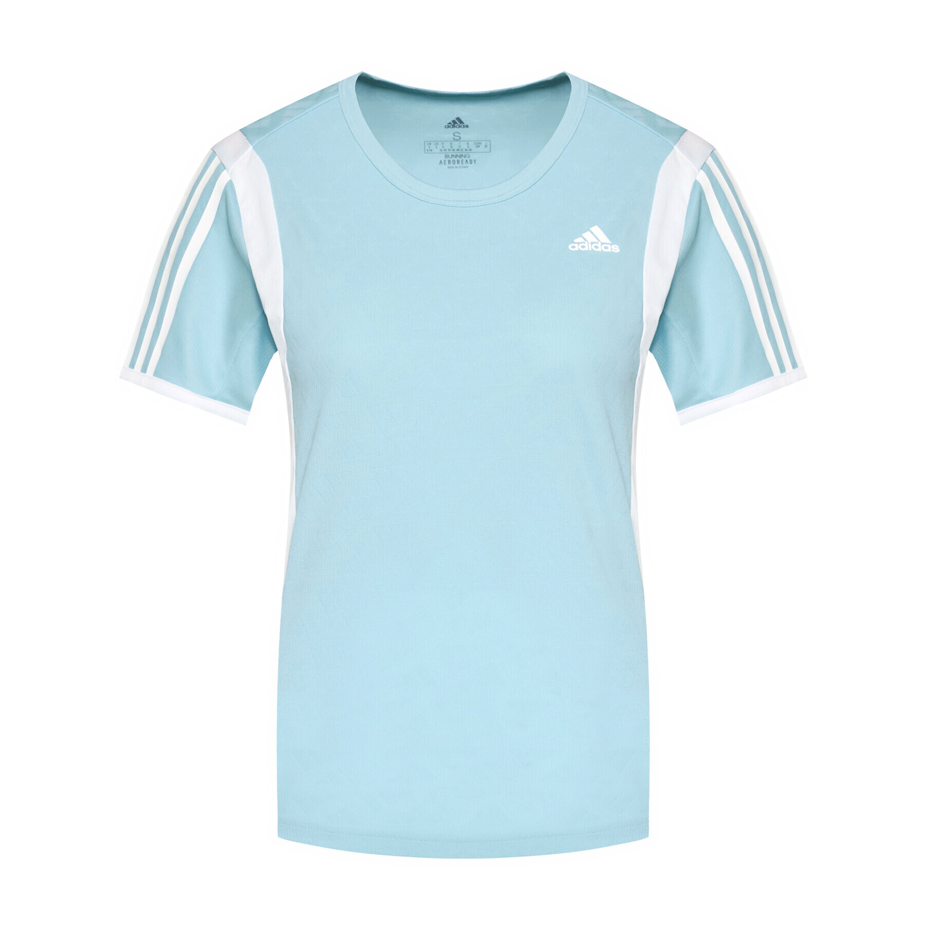 adidas Tricou tehnic Own The Run 3-Stripes Iteration GK5277 Albastru Regular Fit - Pled.ro