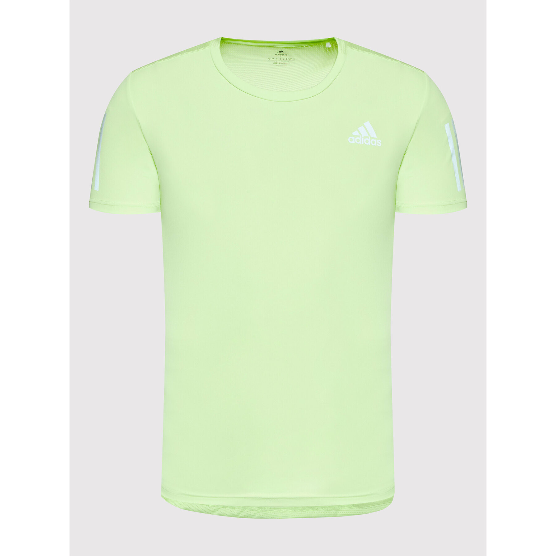 adidas Tricou tehnic Own The Run HB7441 Verde Regular Fit - Pled.ro