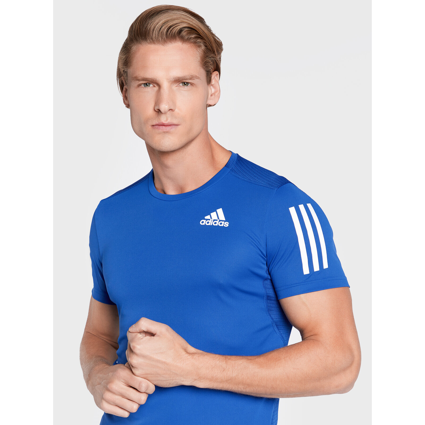 adidas Tricou tehnic Own The Run HL5984 Bleumarin Regular Fit - Pled.ro