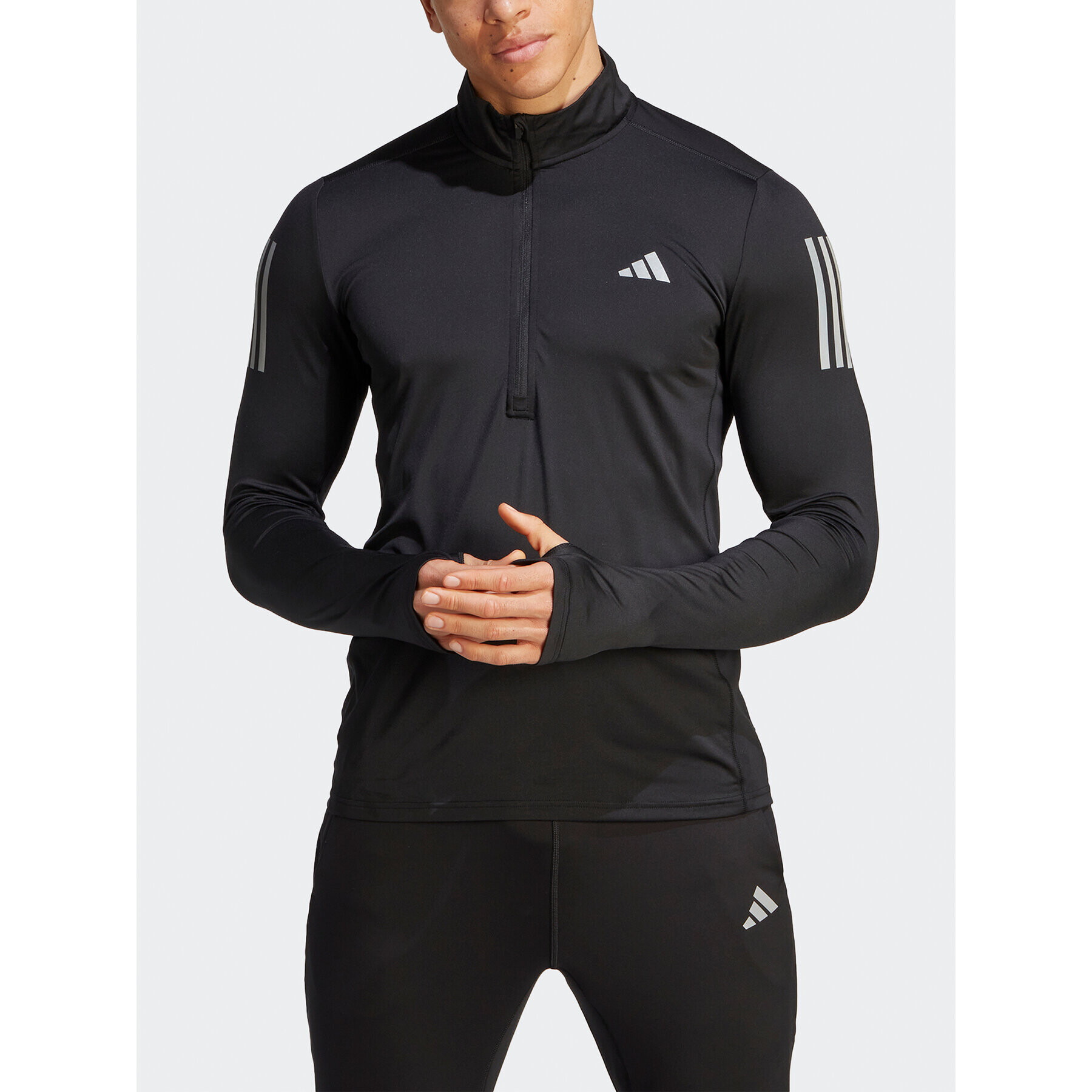 adidas Tricou tehnic Own the Run IK9562 Negru Regular Fit - Pled.ro