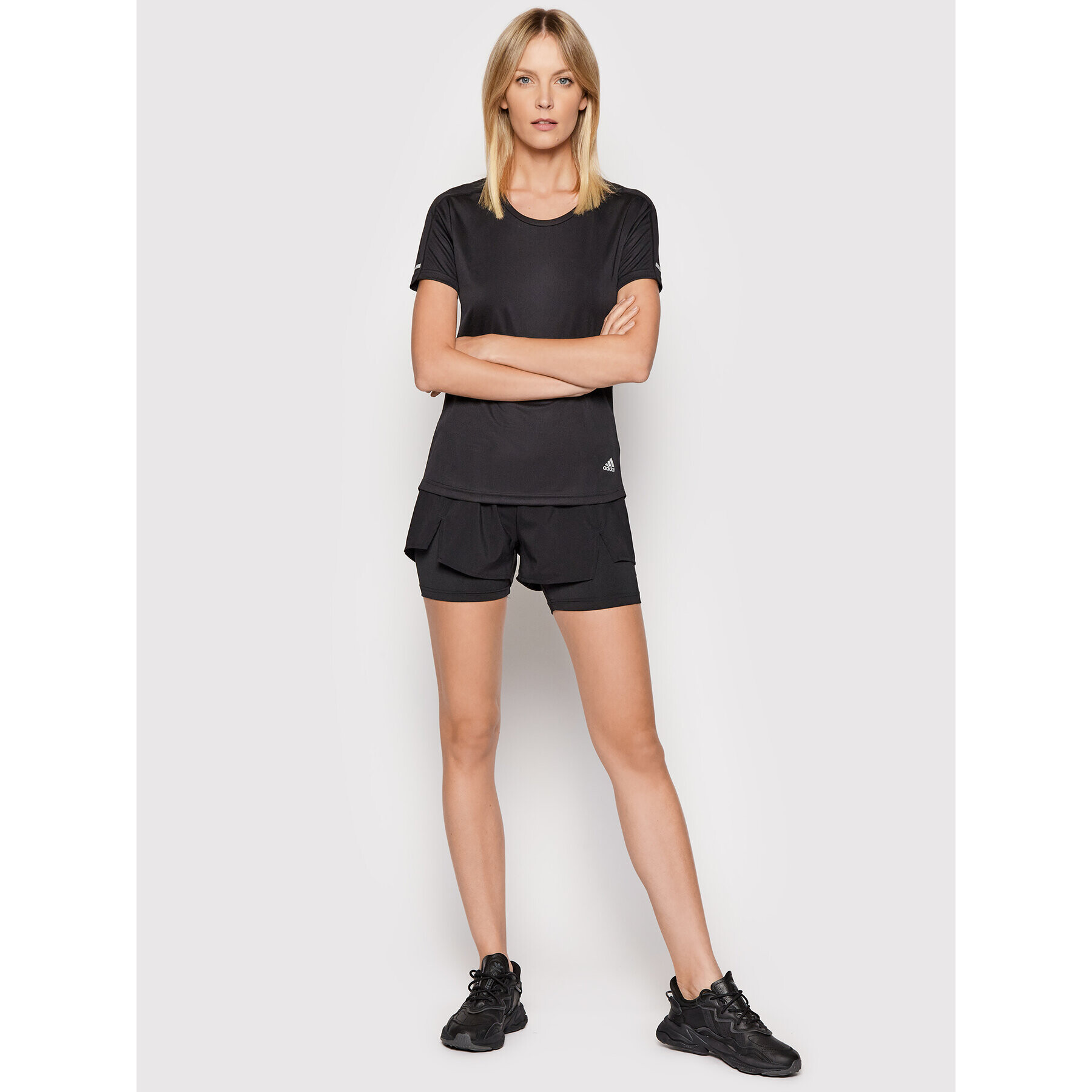 adidas Tricou tehnic Run It FL7802 Negru Regular Fit - Pled.ro