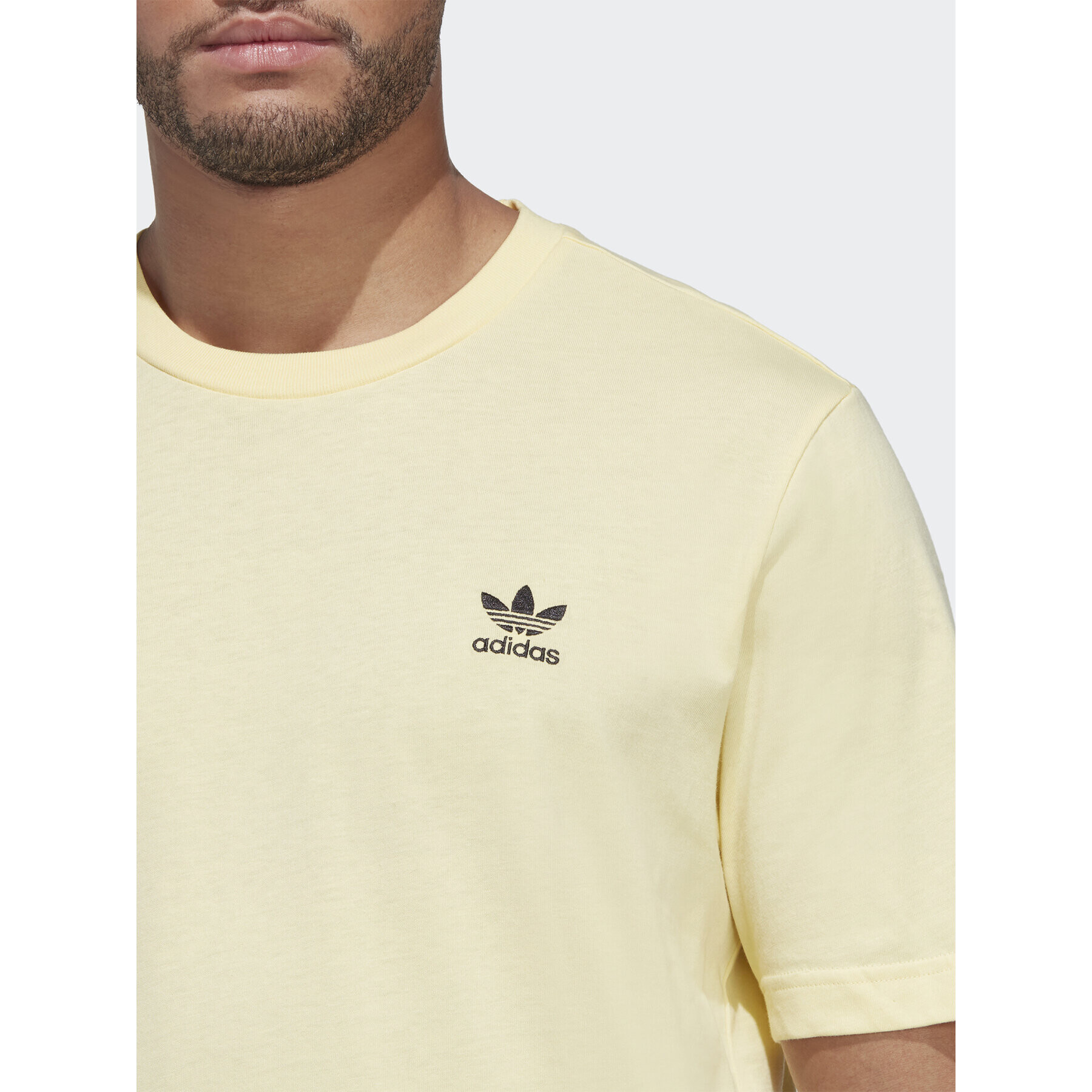 adidas Tricou Trefoil Essentials T-Shirt IA4867 Galben Regular Fit - Pled.ro