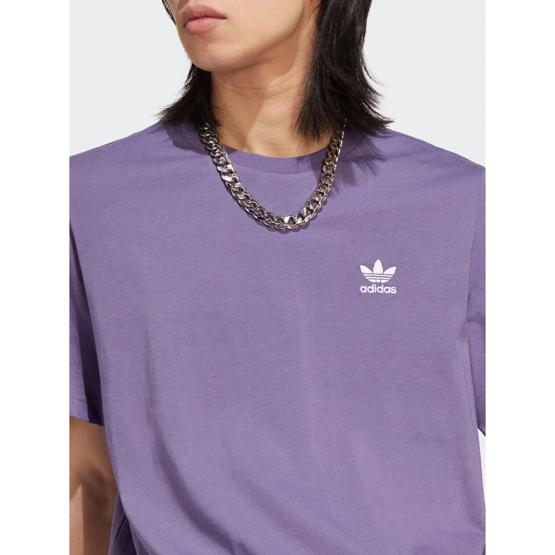 adidas Tricou Trefoil Essentials T-Shirt IA4868 Violet Regular Fit - Pled.ro