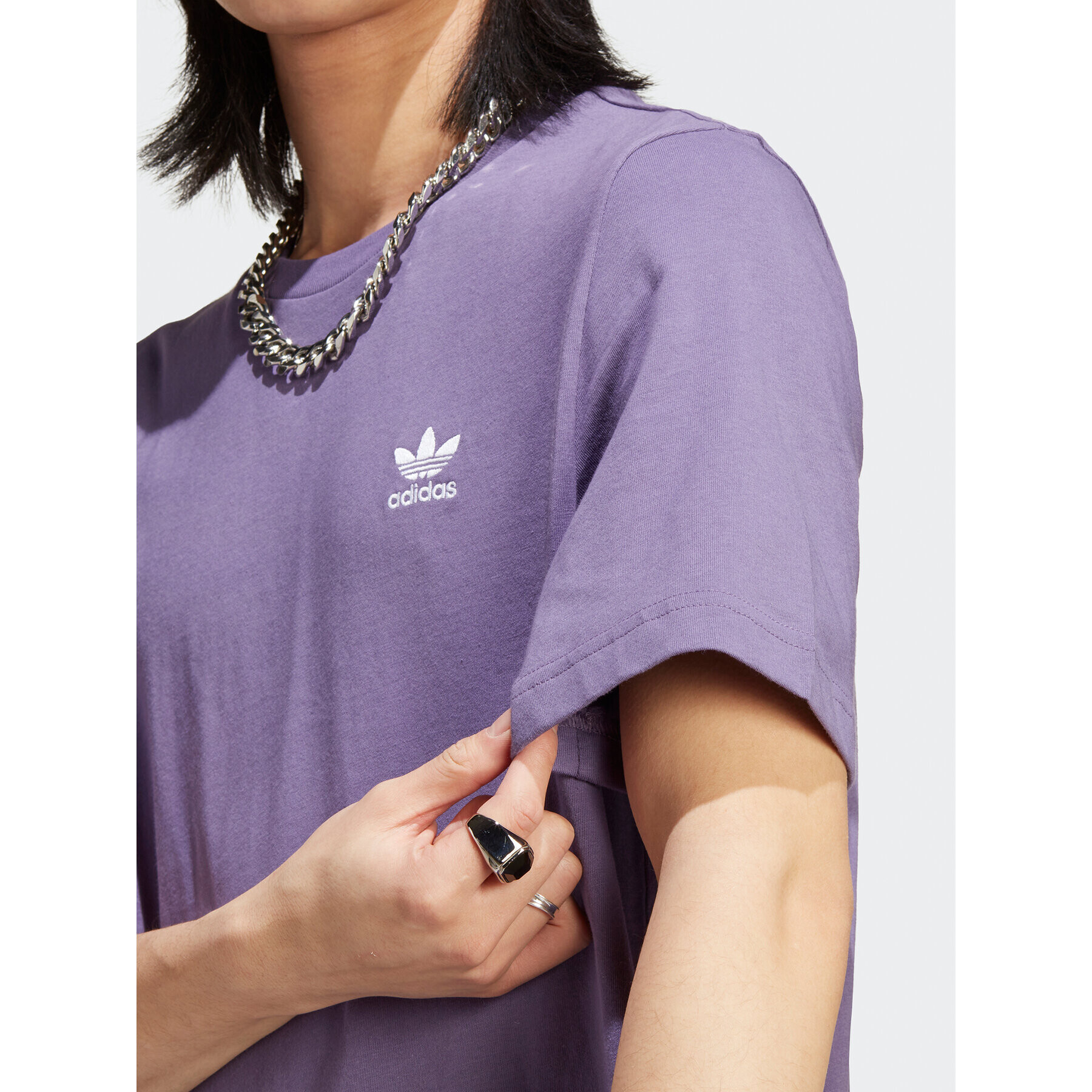 adidas Tricou Trefoil Essentials T-Shirt IA4868 Violet Regular Fit - Pled.ro