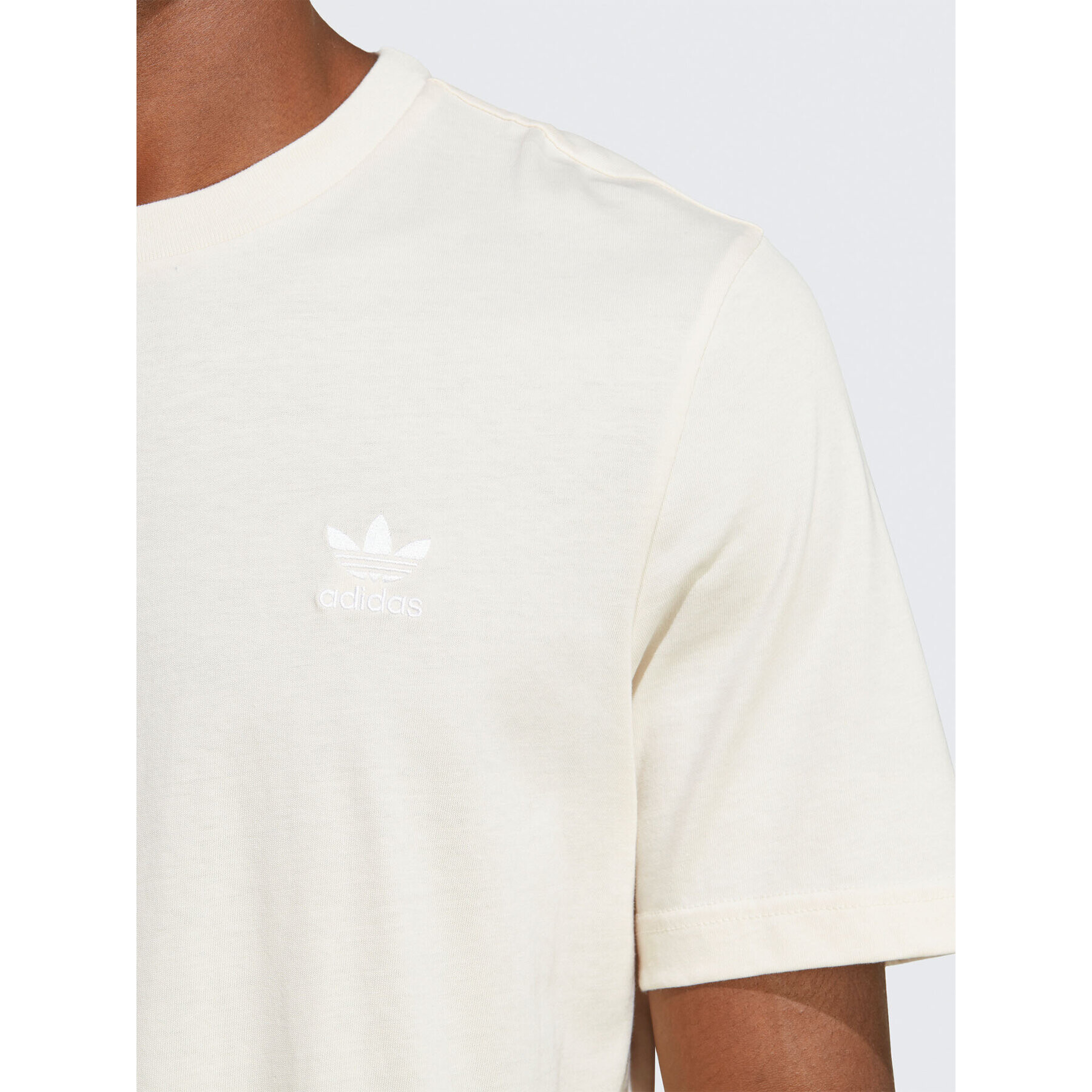 adidas Tricou Trefoil Essentials T-Shirt IA4871 Bej Regular Fit - Pled.ro