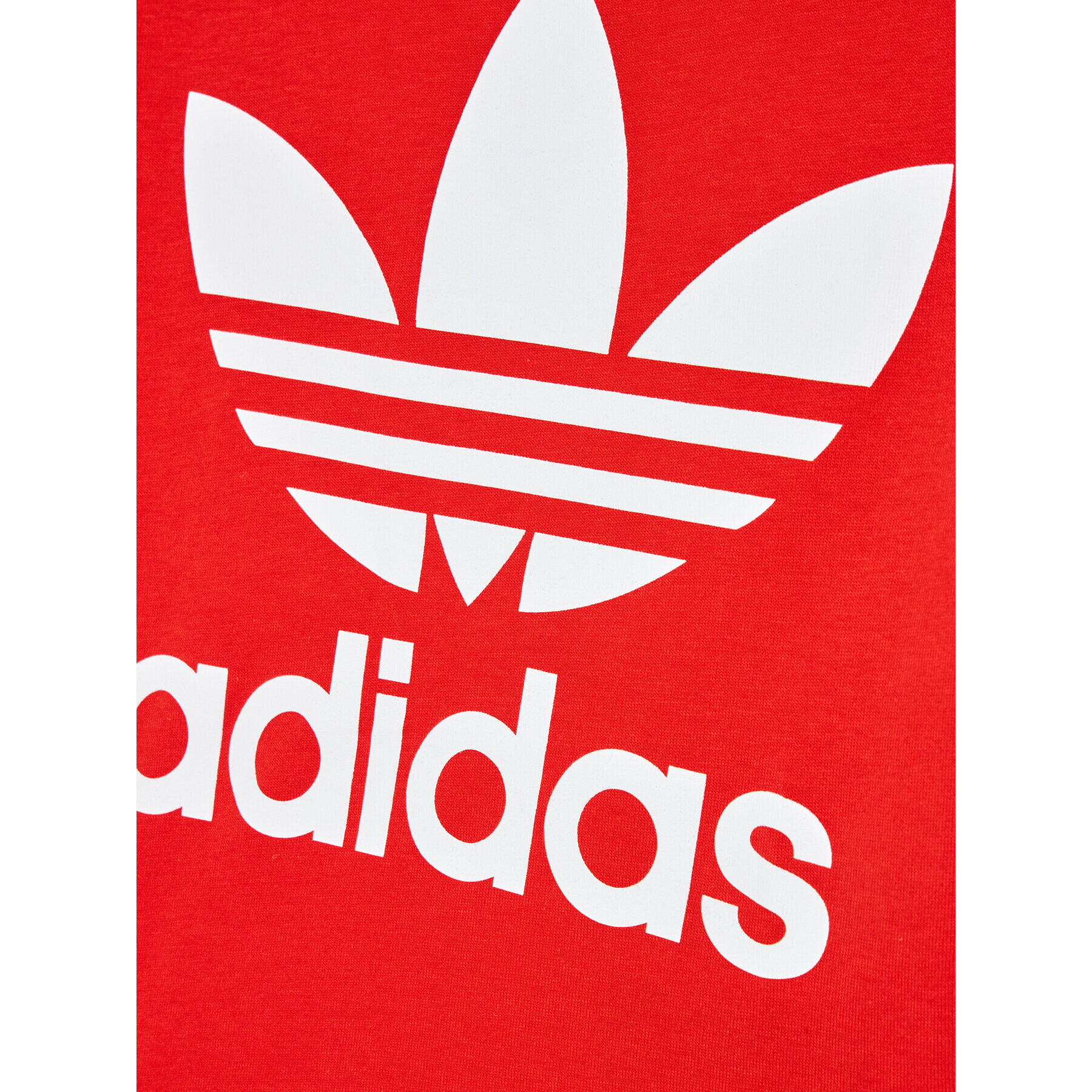 adidas Tricou Trefoil HC1970 Roșu Regular Fit - Pled.ro