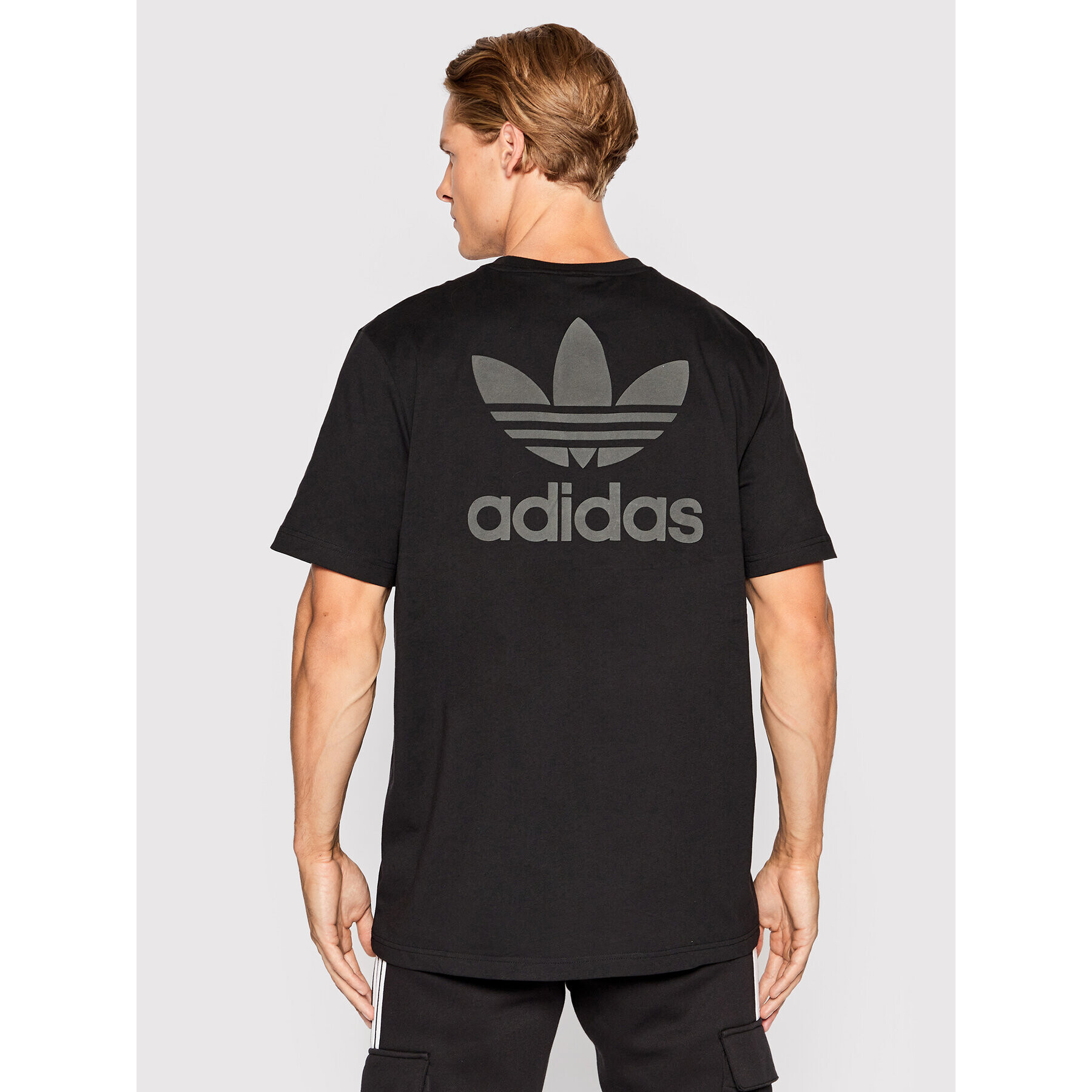 adidas Tricou Treofil Series Street HS8893 Negru Regular Fit - Pled.ro