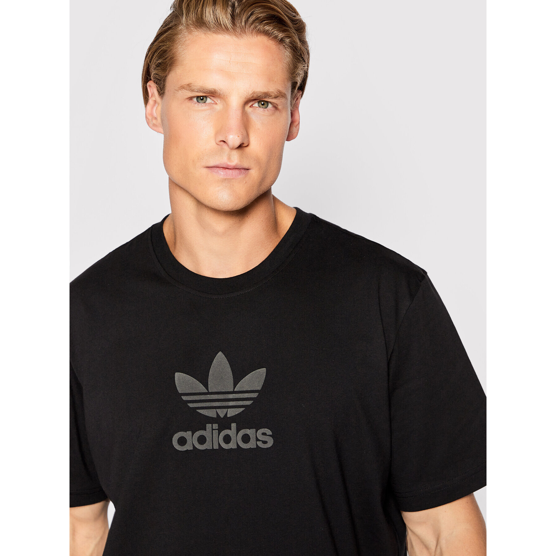 adidas Tricou Treofil Series Street HS8893 Negru Regular Fit - Pled.ro