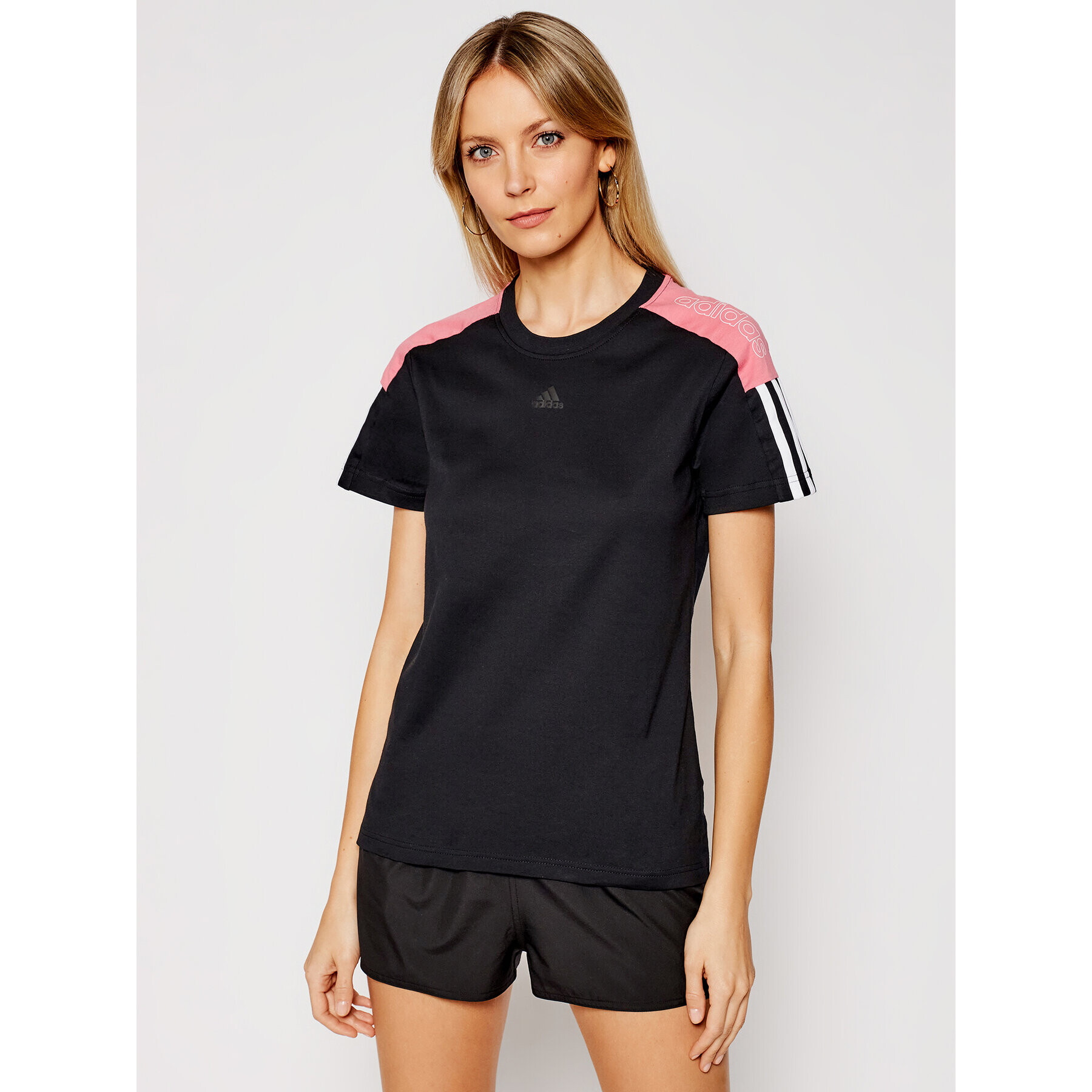 adidas Tricou W Cb Lin T GL1446 Negru Regular Fit - Pled.ro