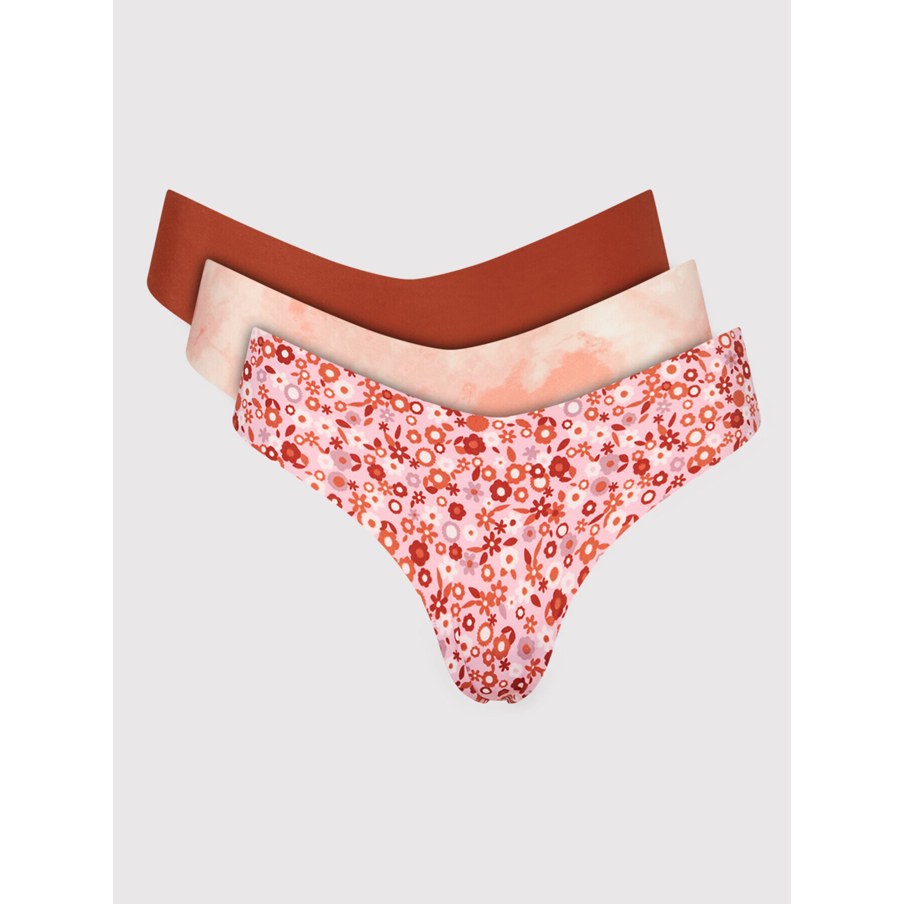 aerie Set 3 perechi de chiloți tanga 077-8445-7360 Colorat - Pled.ro