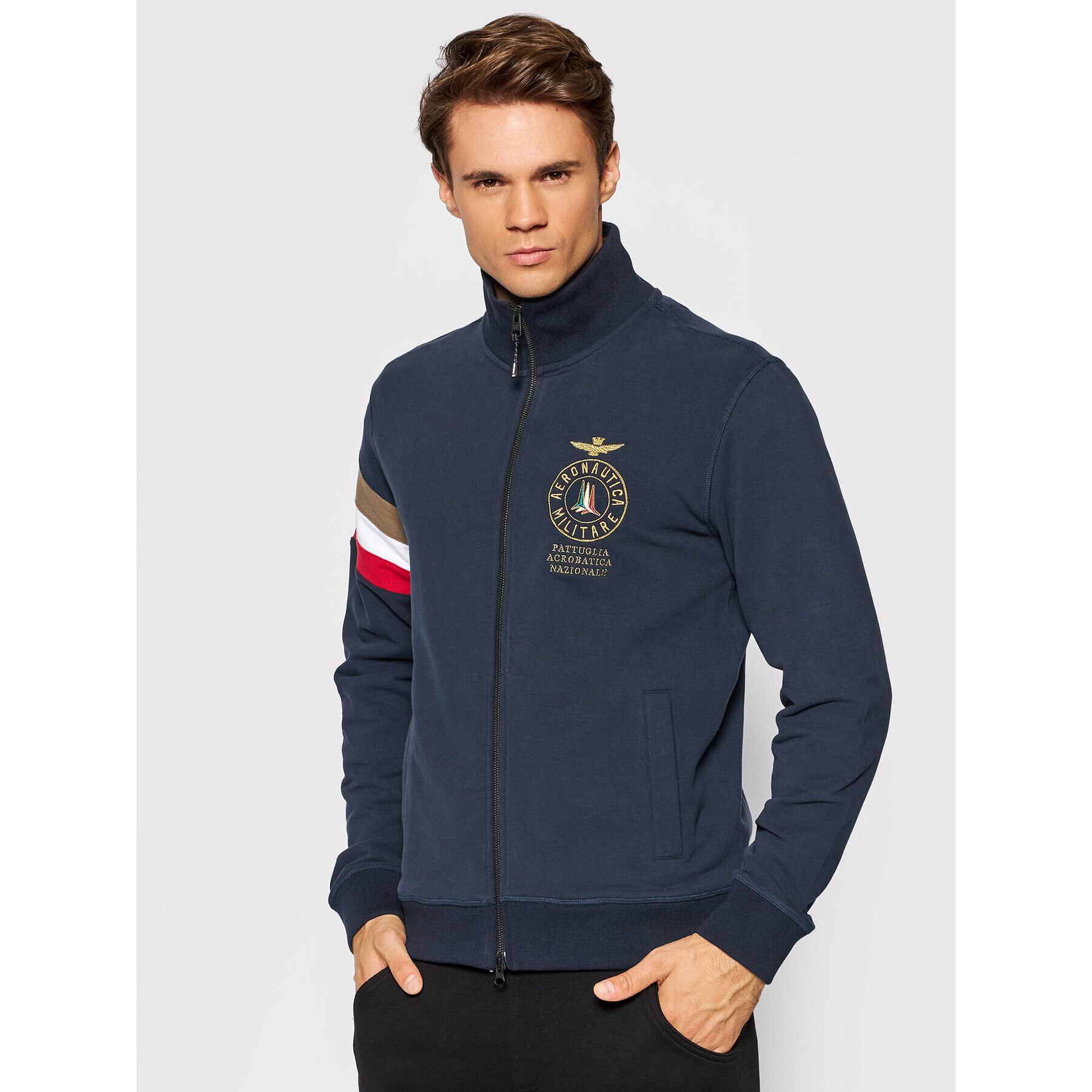 Aeronautica Militare Bluză 212FE1653F313 Bleumarin Regular Fit - Pled.ro