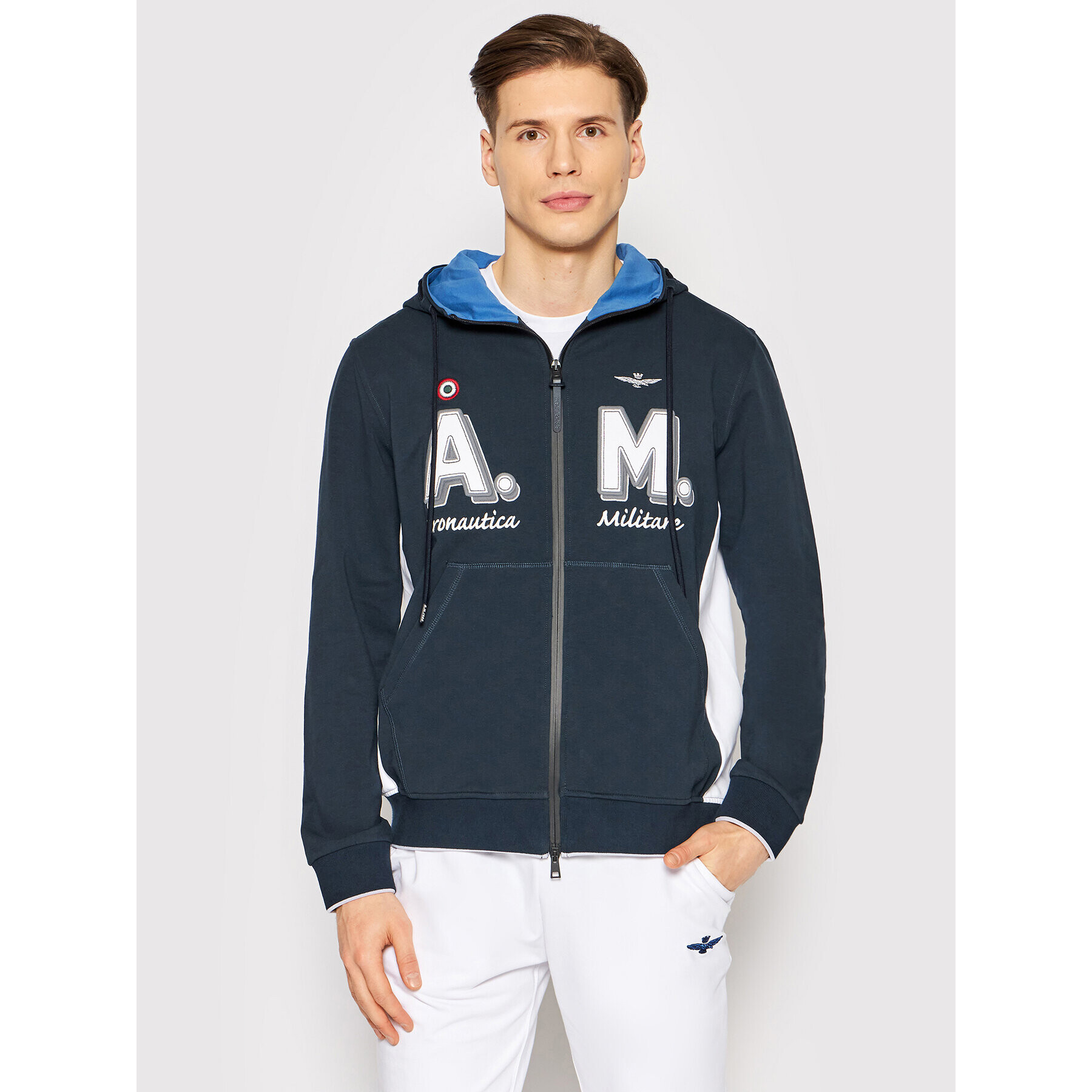 Aeronautica Militare Bluză 221FE1664F419 Bleumarin Regular Fit - Pled.ro