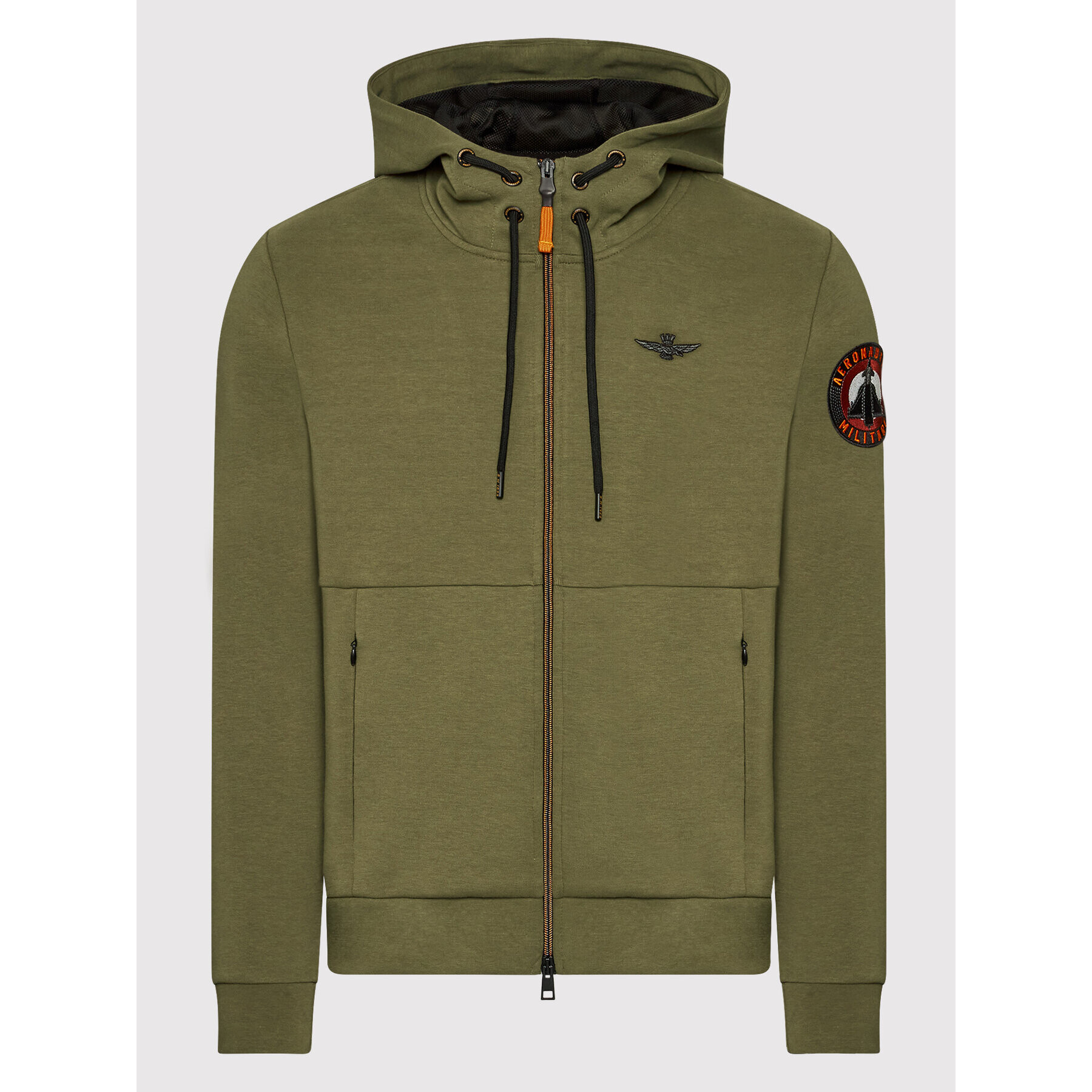 Aeronautica Militare Bluză 221FE1678F450 Verde Regular Fit - Pled.ro