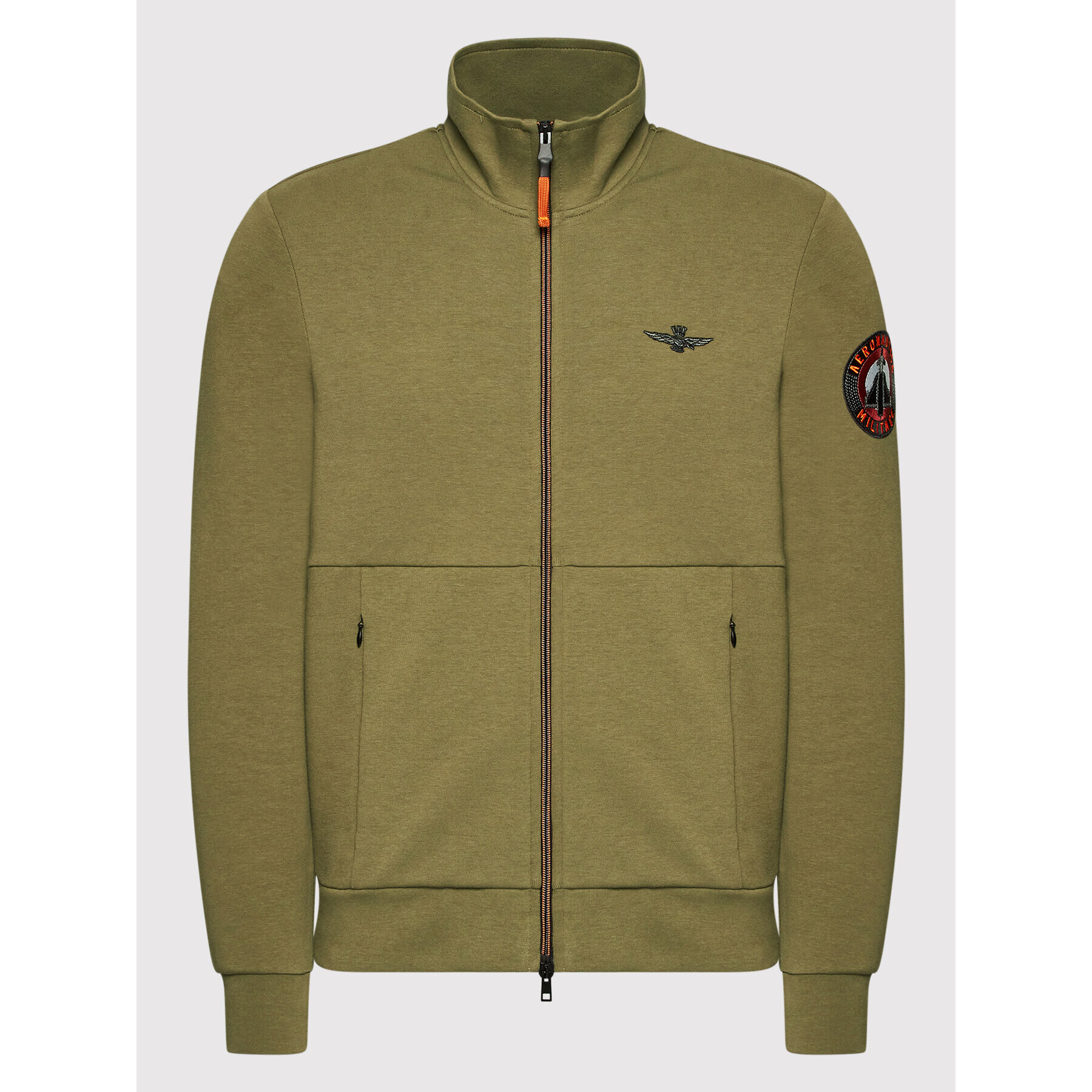 Aeronautica Militare Bluză 221FE1679F450 Verde Regular Fit - Pled.ro