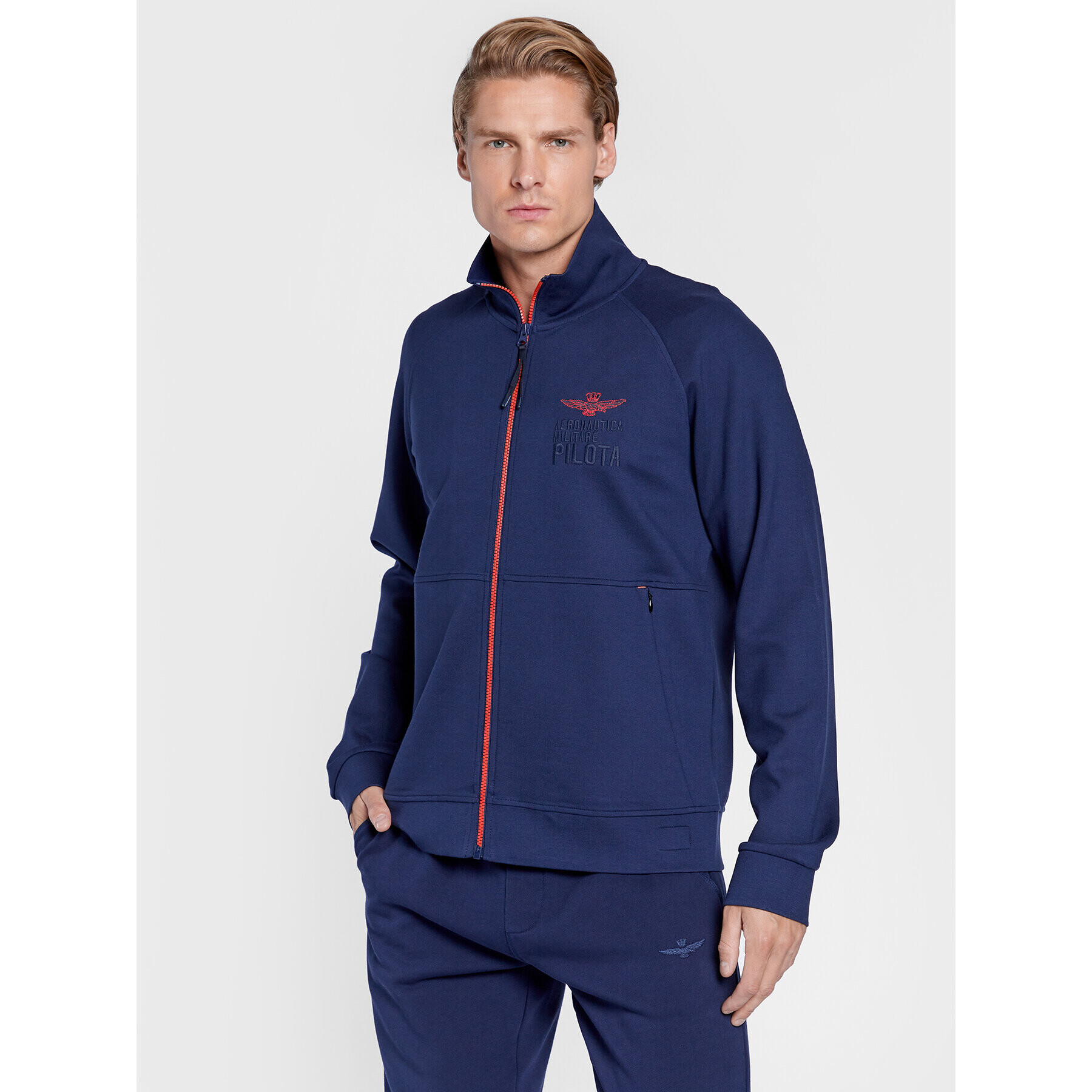 Aeronautica Militare Bluză 222FE1697F421 Bleumarin Regular Fit - Pled.ro