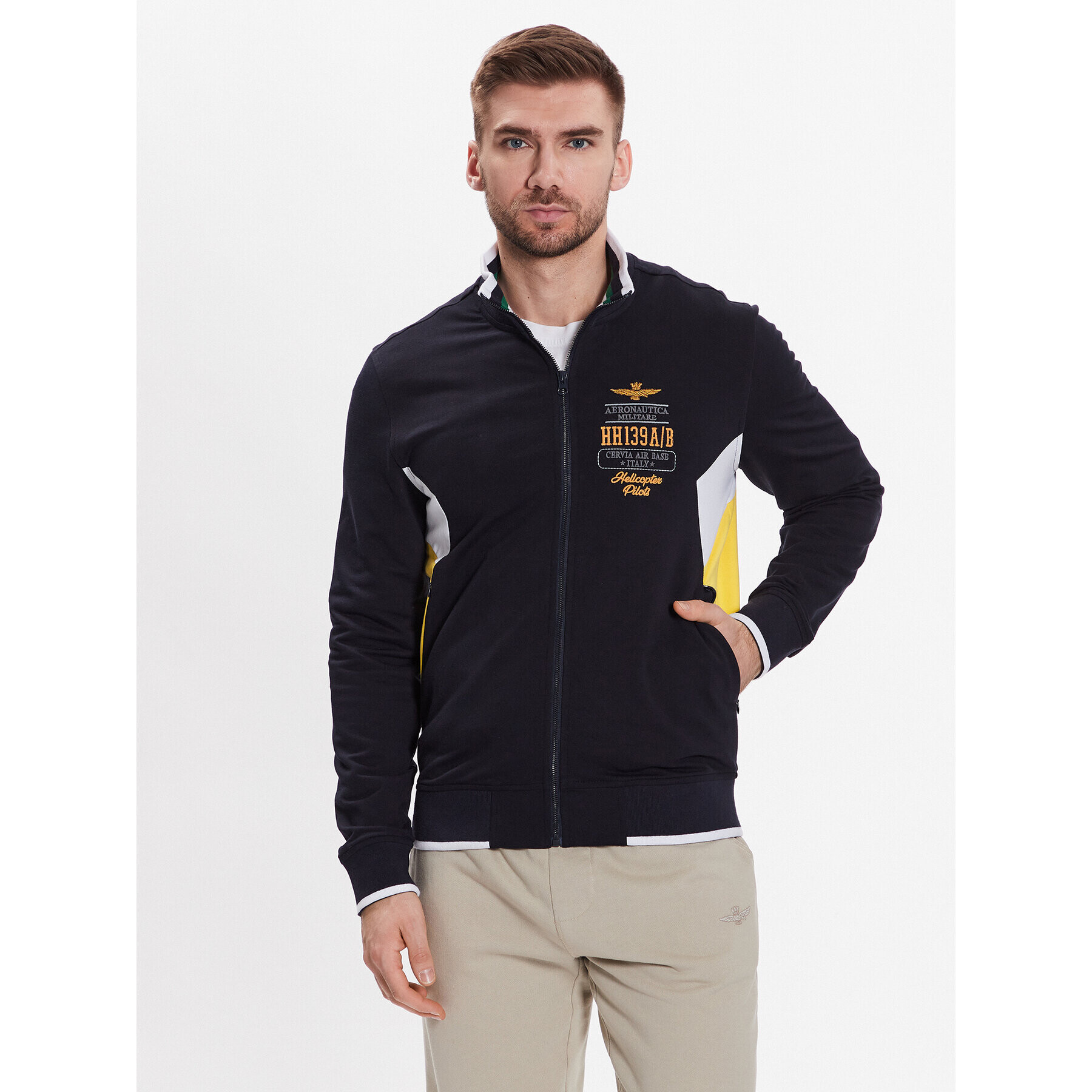 Aeronautica Militare Bluză 231FE1759F497 Bleumarin Regular Fit - Pled.ro