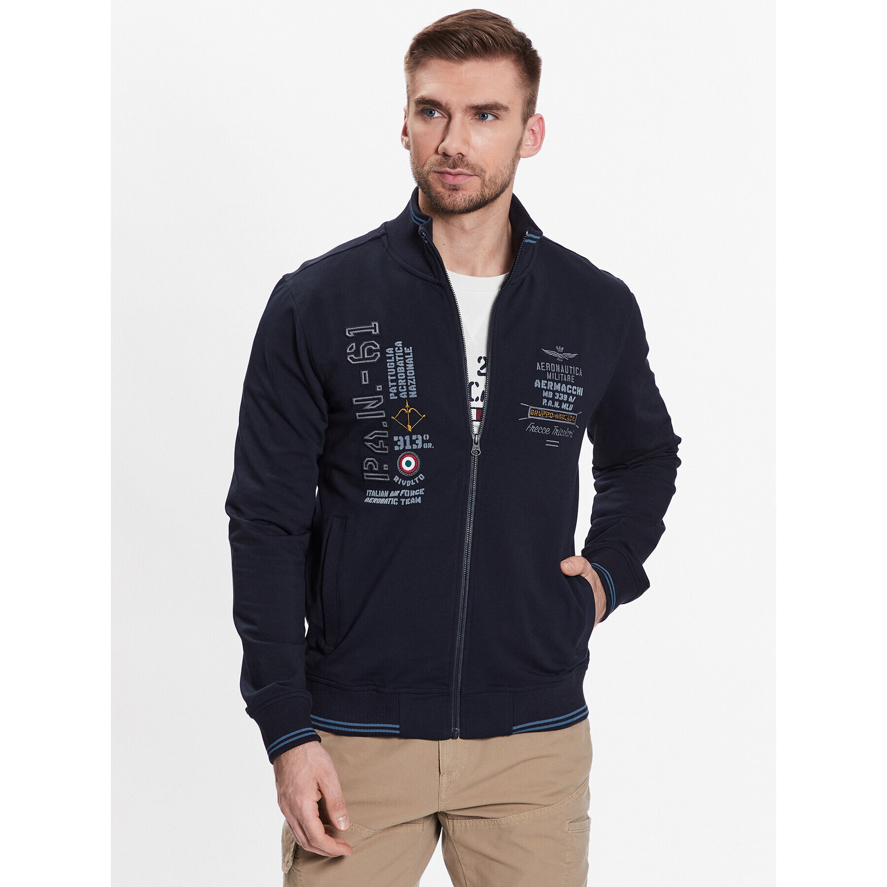 Aeronautica Militare Bluză 231FE1766F419 Bleumarin Regular Fit - Pled.ro