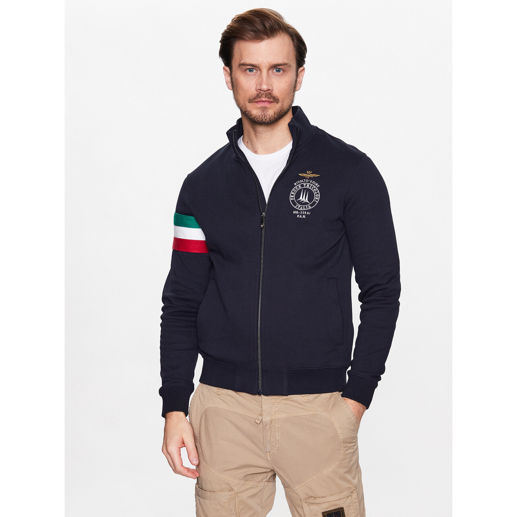 Aeronautica Militare Bluză 231FE1771P215 Bleumarin Regular Fit - Pled.ro