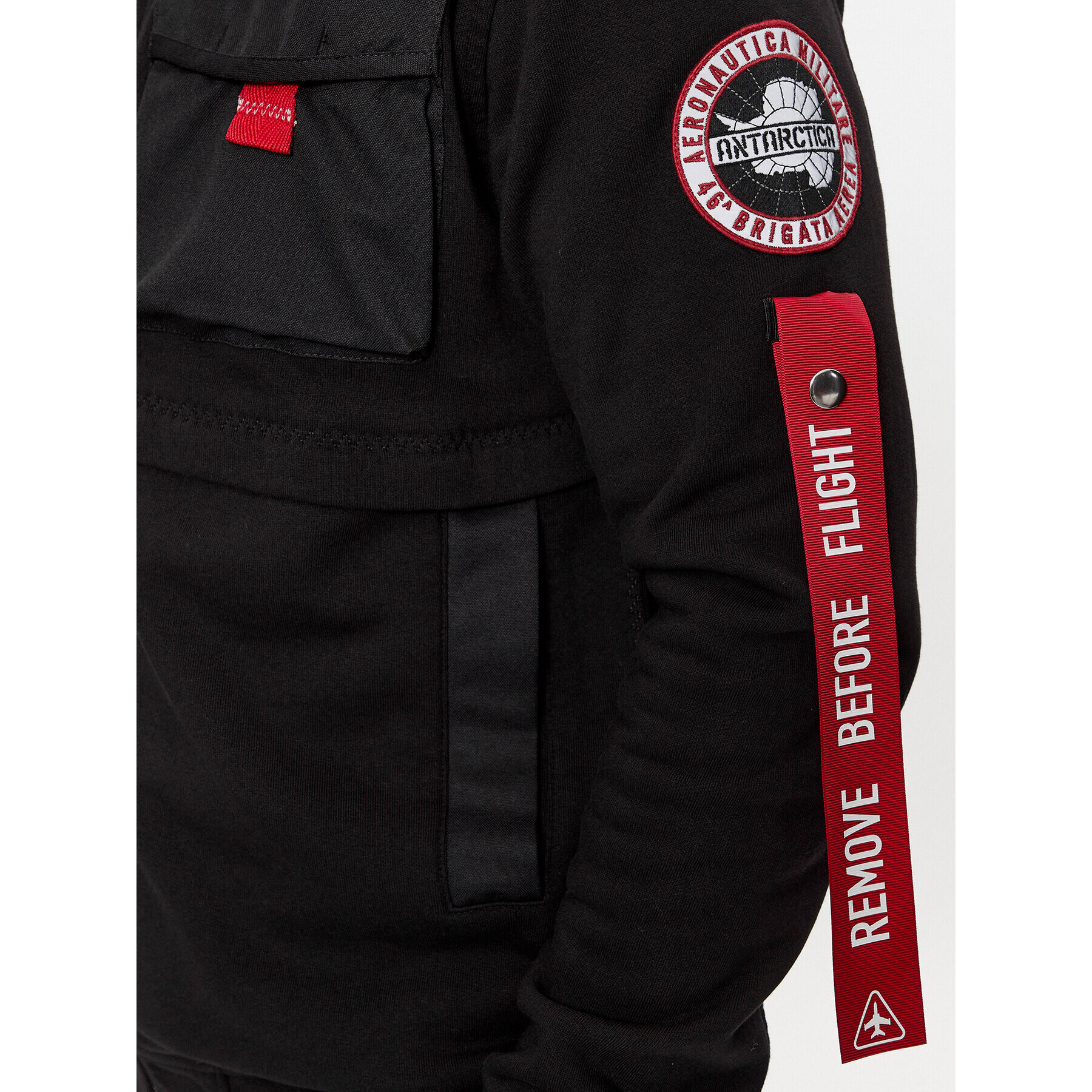 Aeronautica Militare Bluză 232FE1821F519 Negru Regular Fit - Pled.ro