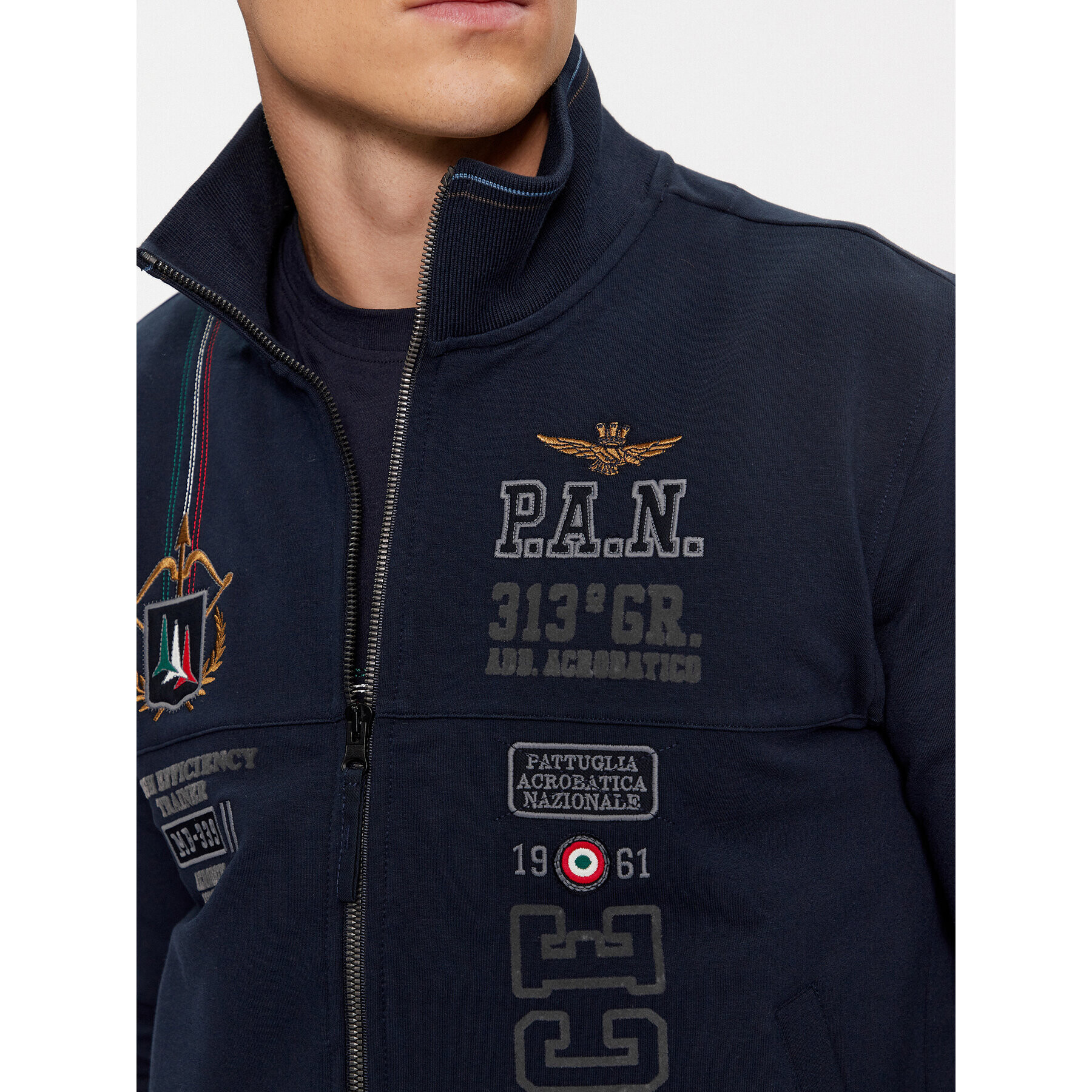 Aeronautica Militare Bluză 232FE1824F418 Bleumarin Regular Fit - Pled.ro