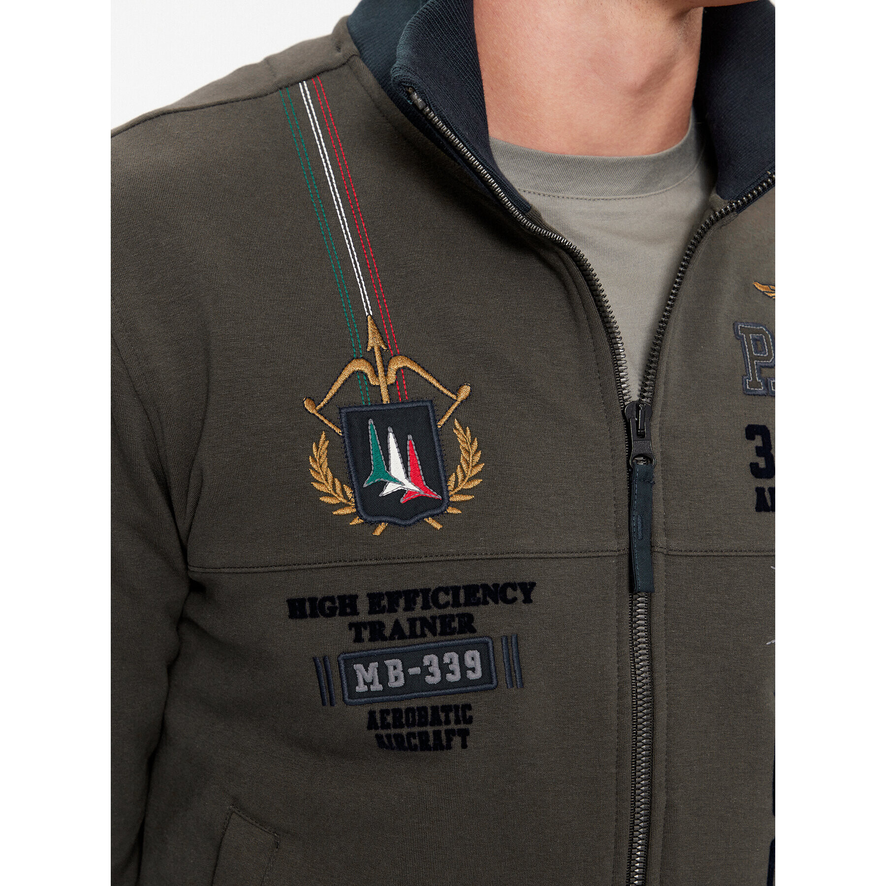 Aeronautica Militare Bluză 232FE1824F418 Maro Regular Fit - Pled.ro