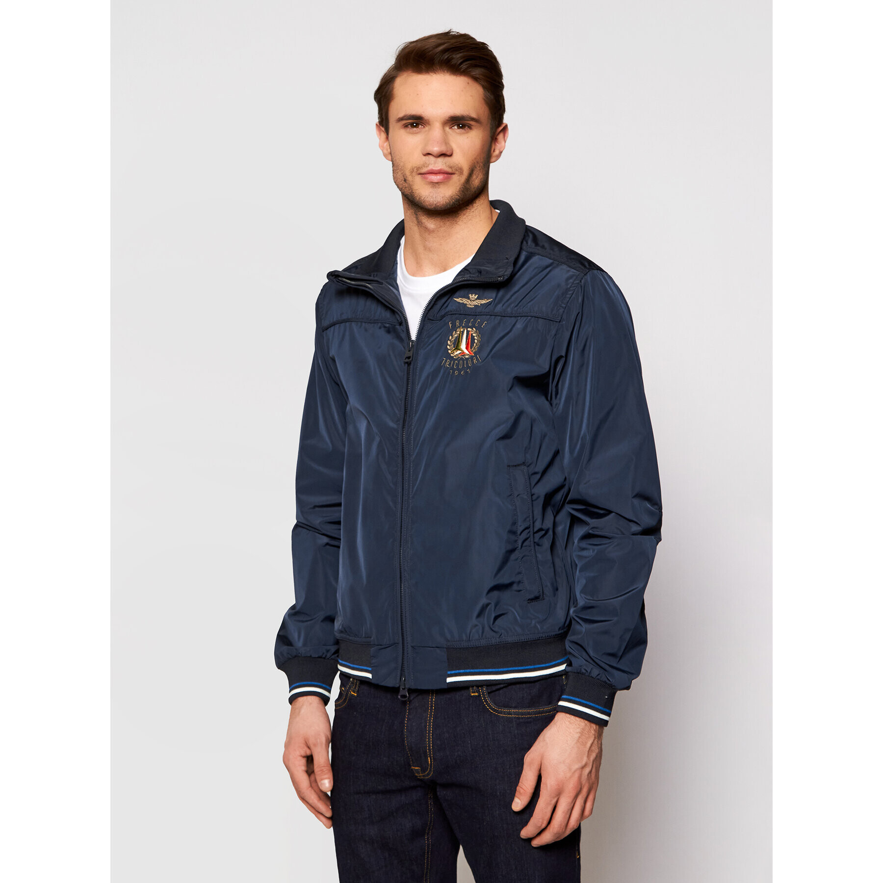 Aeronautica Militare Geacă 211AB1718CT2098 Bleumarin Regular Fit - Pled.ro