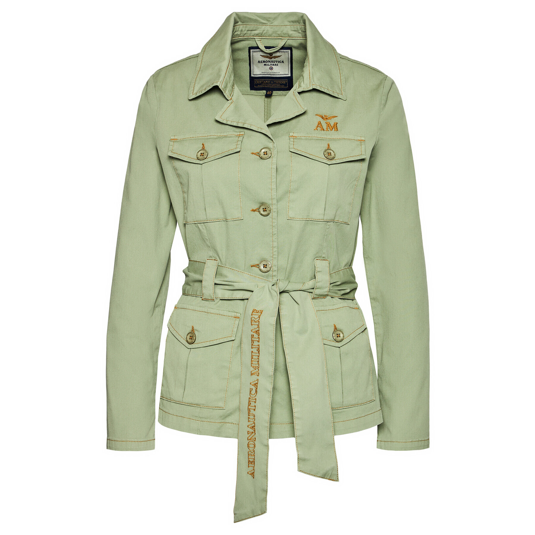 Aeronautica Militare Geacă 211AB1962DCT2868 Verde Regular Fit - Pled.ro