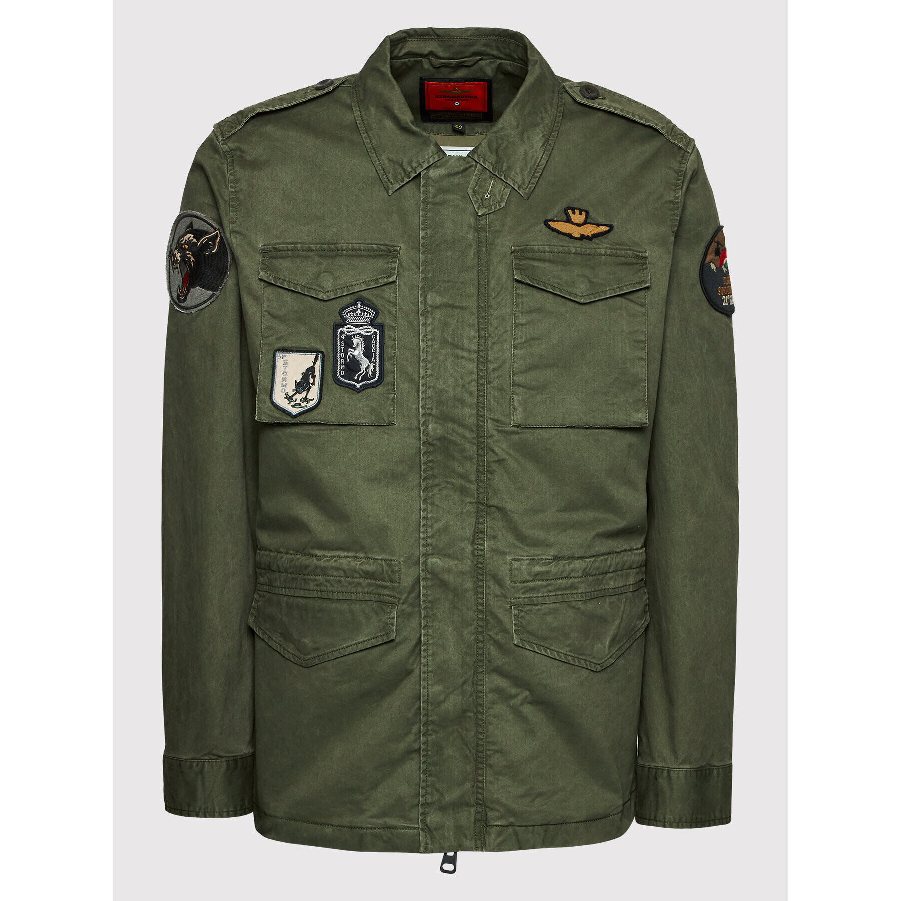 Aeronautica Militare Geacă 221AB2015CT2931 Verde Regular Fit - Pled.ro