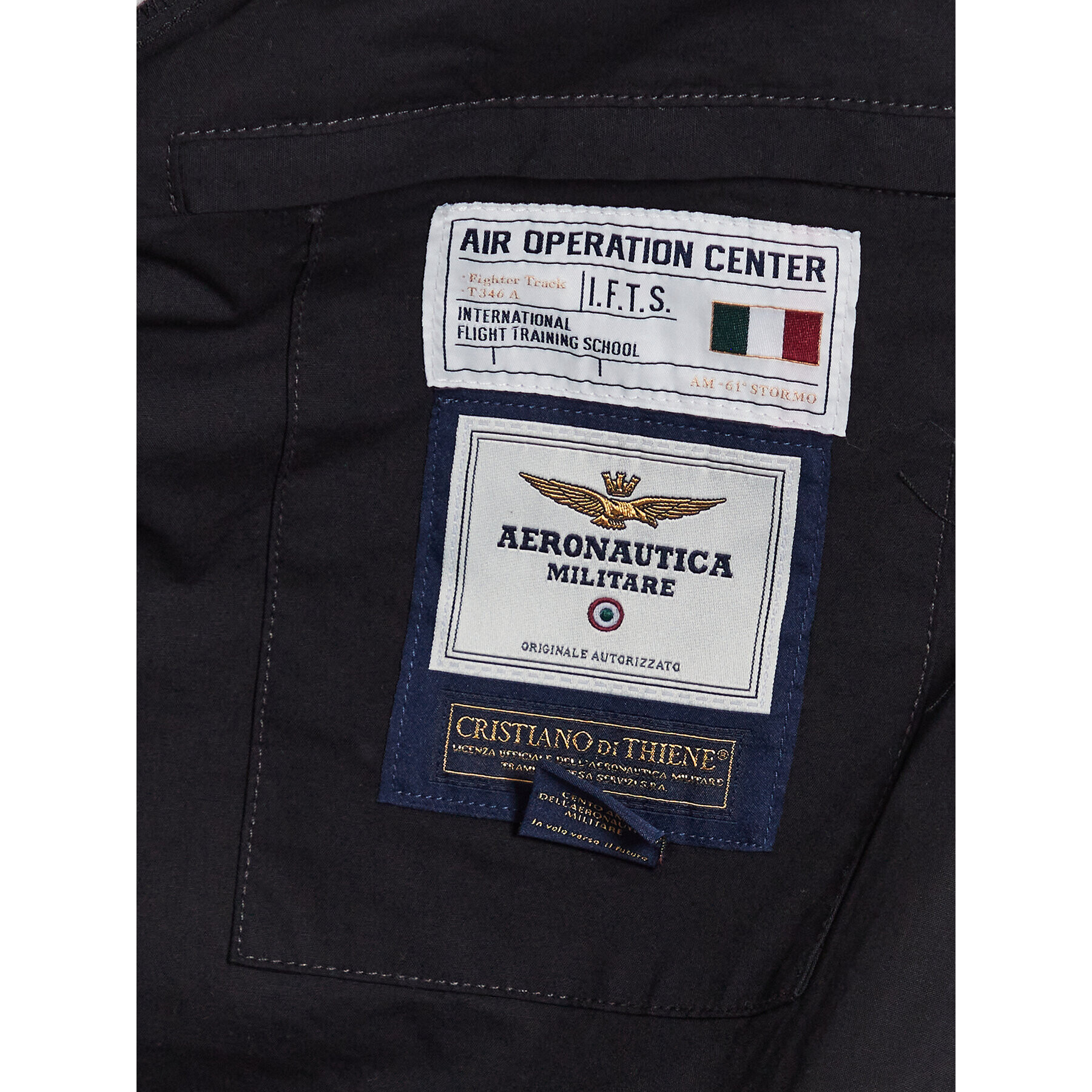 Aeronautica Militare Geacă 231AB2054CT3065 Negru Regular Fit - Pled.ro