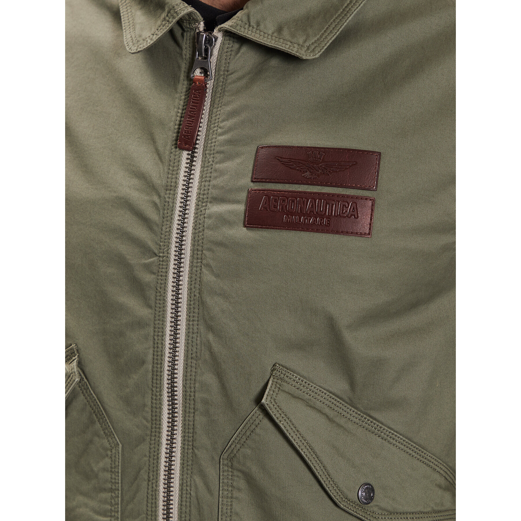 Aeronautica Militare Geacă 231AB2062CT3013 Verde Regular Fit - Pled.ro