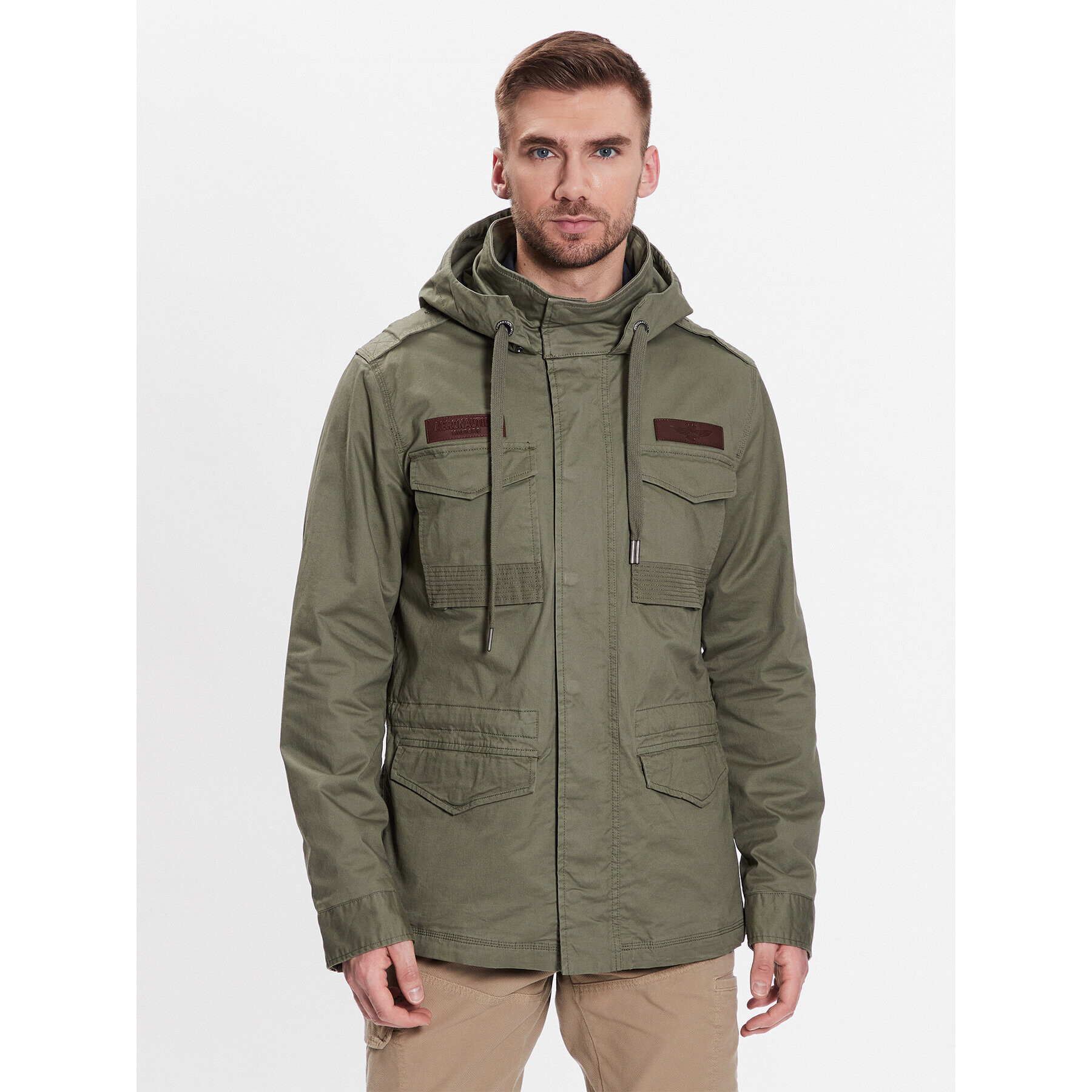 Aeronautica Militare Geacă 231AB2063CT3013 Verde Regular Fit - Pled.ro