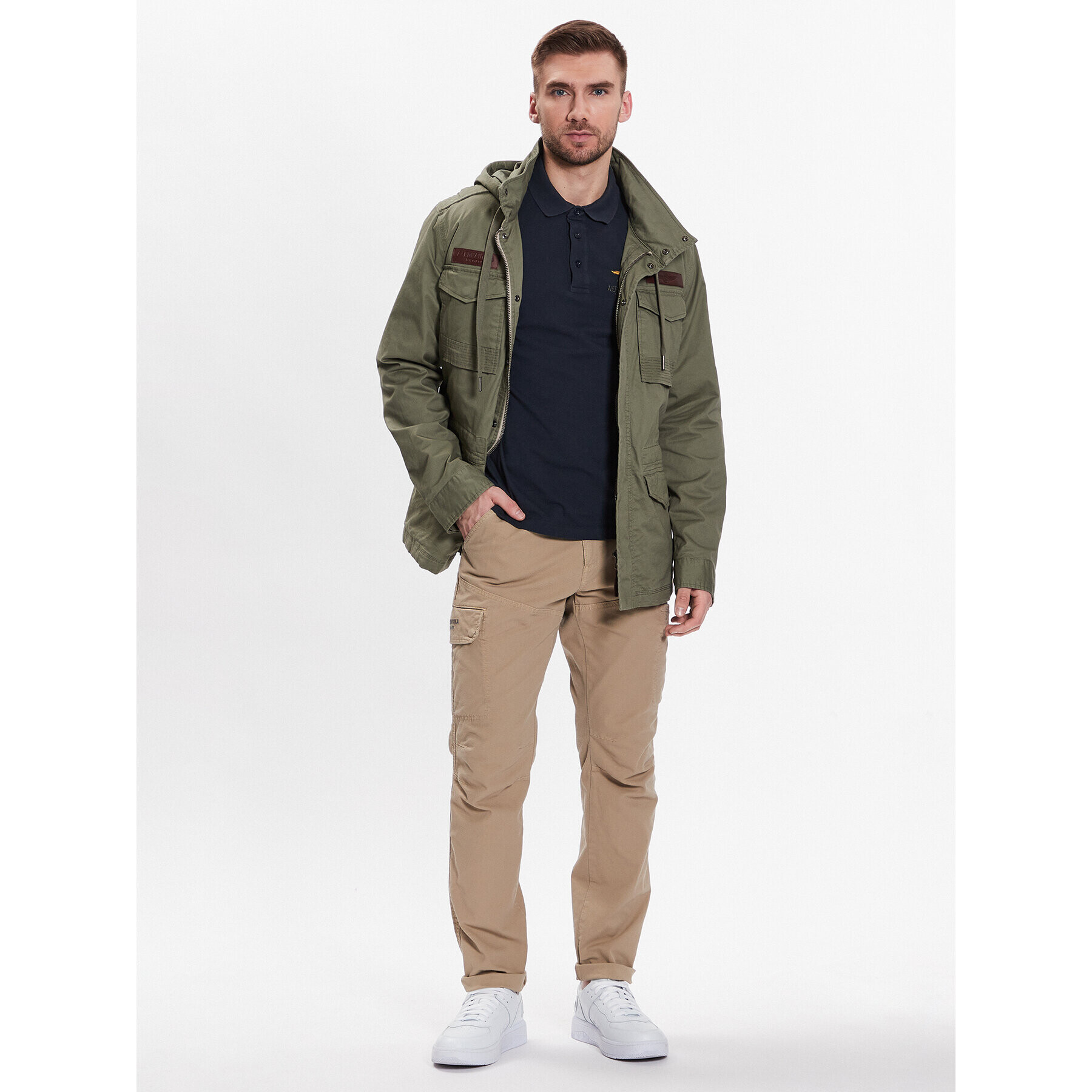 Aeronautica Militare Geacă 231AB2063CT3013 Verde Regular Fit - Pled.ro