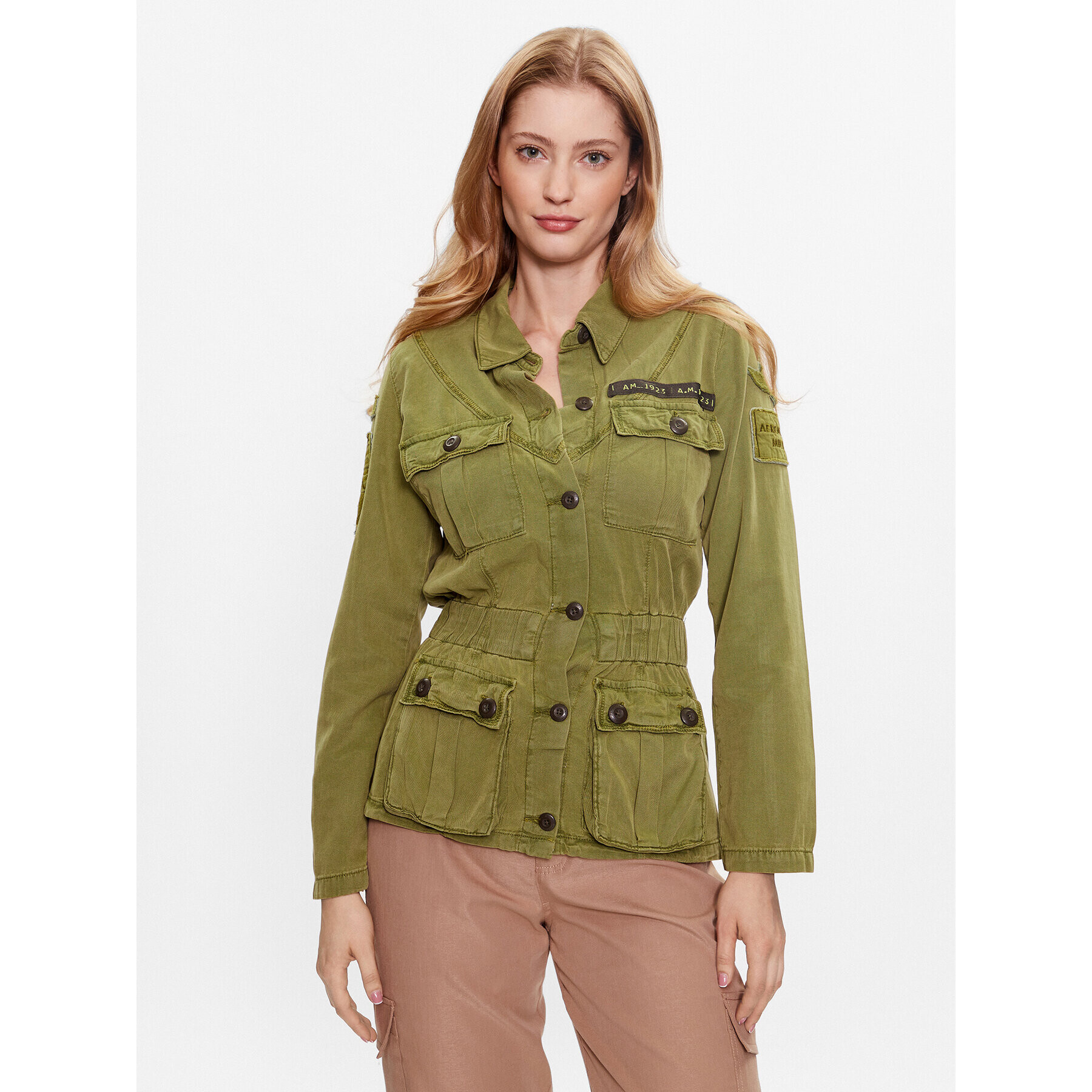 Aeronautica Militare Geacă 231AB2077DCT3095 Verde Regular Fit - Pled.ro