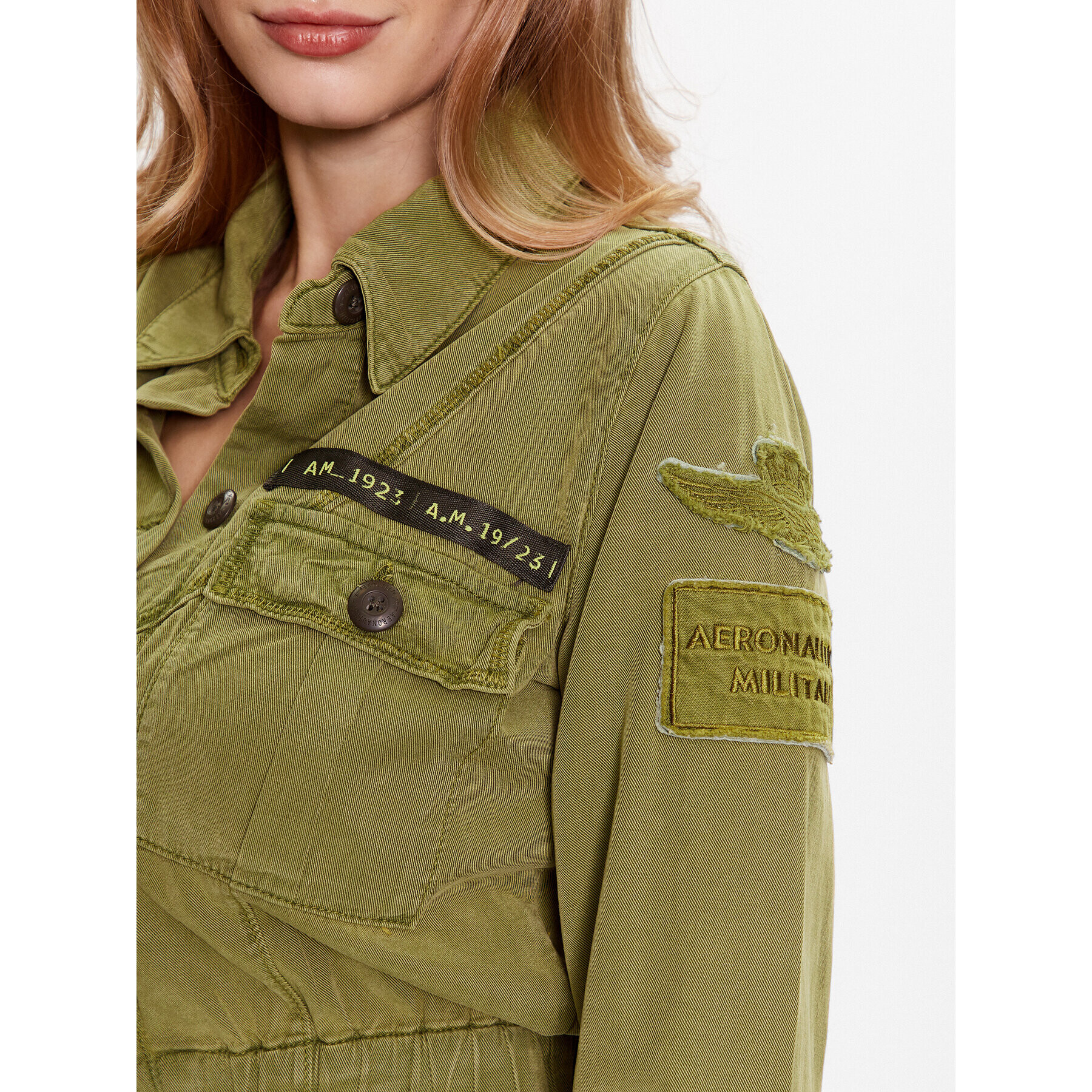 Aeronautica Militare Geacă 231AB2077DCT3095 Verde Regular Fit - Pled.ro