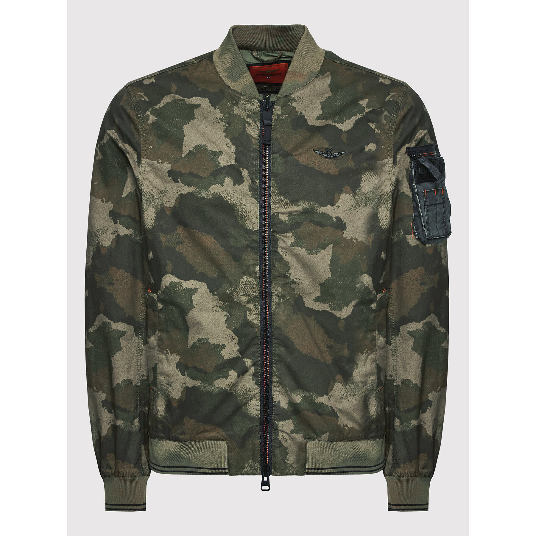 Aeronautica Militare Geacă bomber 221AB1999CT2993 Verde Regular Fit - Pled.ro