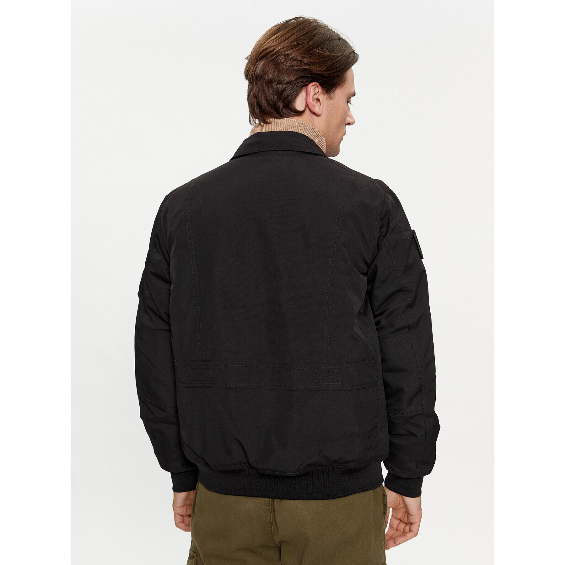 Aeronautica Militare Geacă bomber 232AB2106CT3151 Negru Regular Fit - Pled.ro