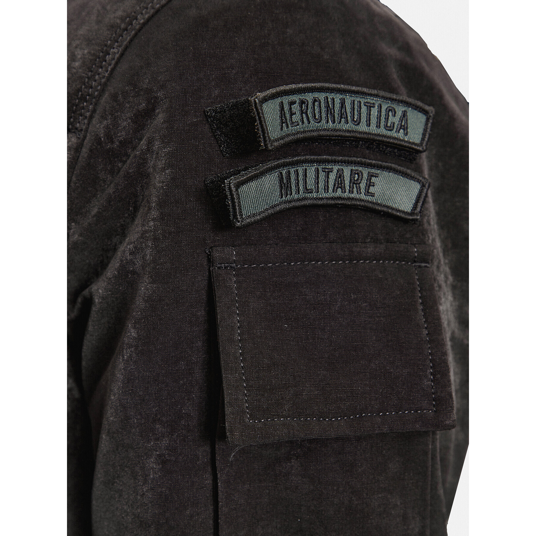 Aeronautica Militare Geacă bomber 232AB2113CT3160 Negru Regular Fit - Pled.ro