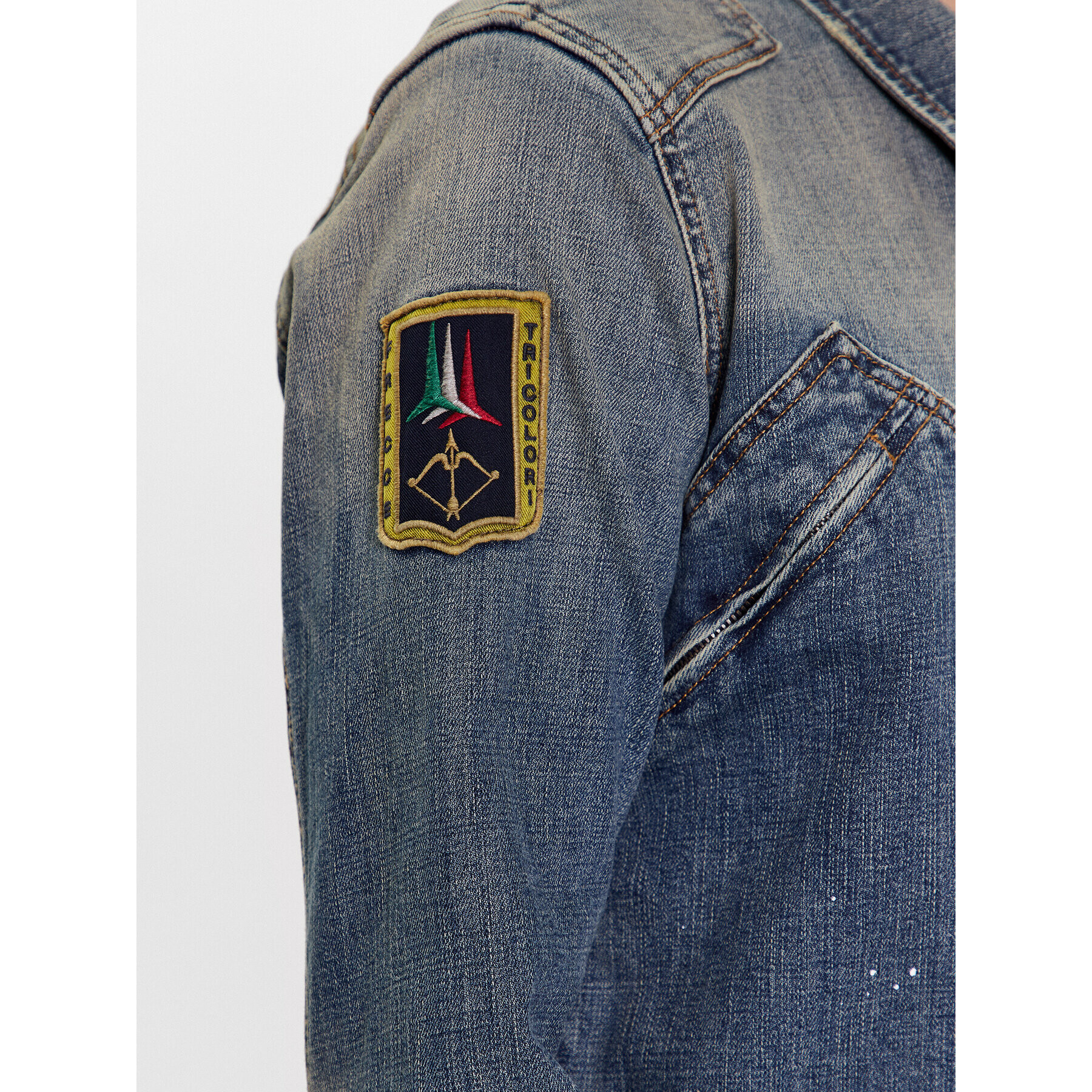 Aeronautica Militare Geacă de blugi 231AC007CT3075 Bleumarin Regular Fit - Pled.ro