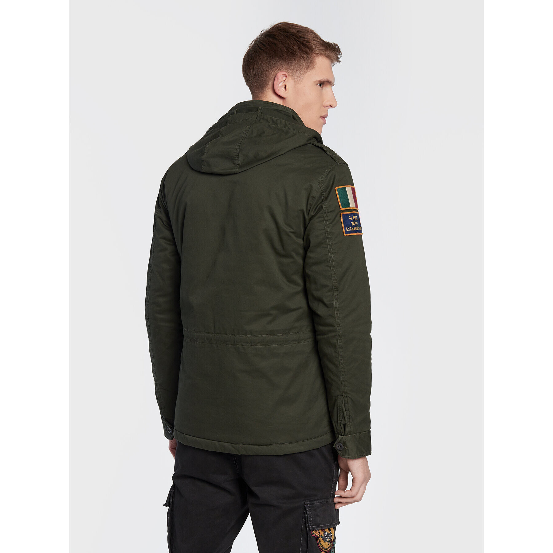 Aeronautica Militare Geacă de iarnă 222AB2038CT3013 Verde Regular Fit - Pled.ro