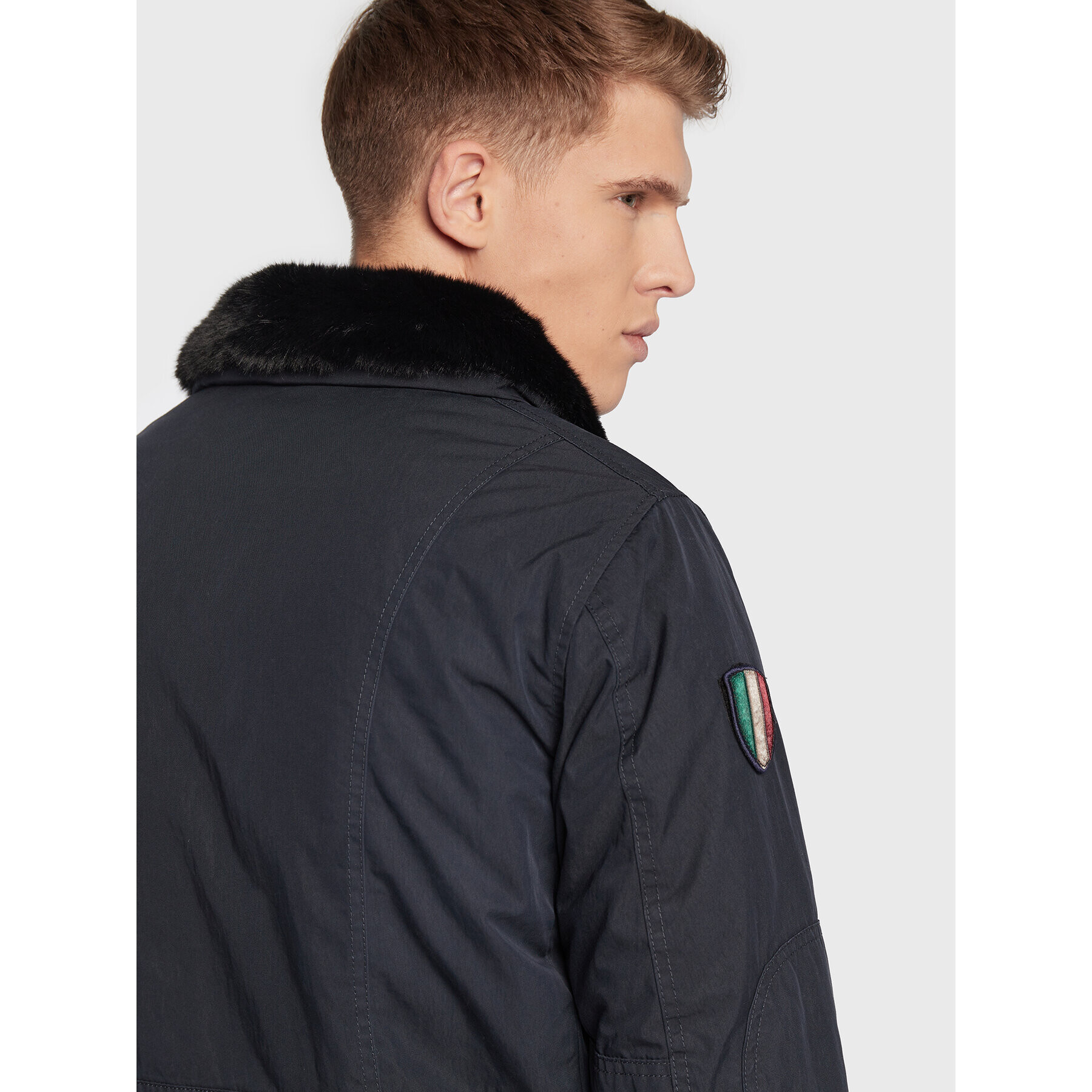 Aeronautica Militare Geacă de iarnă 222AB2041CT2932 Bleumarin Regular Fit - Pled.ro