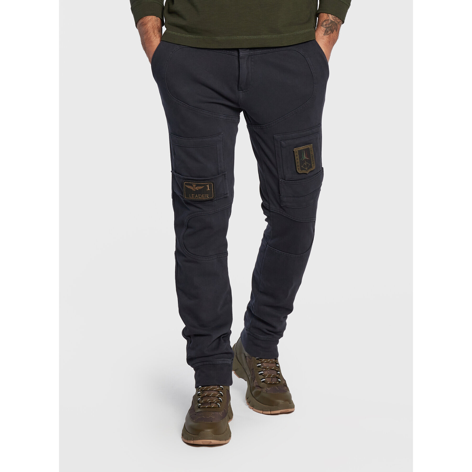 Aeronautica Militare Joggers 222PF743J505 Bleumarin Regular Fit - Pled.ro