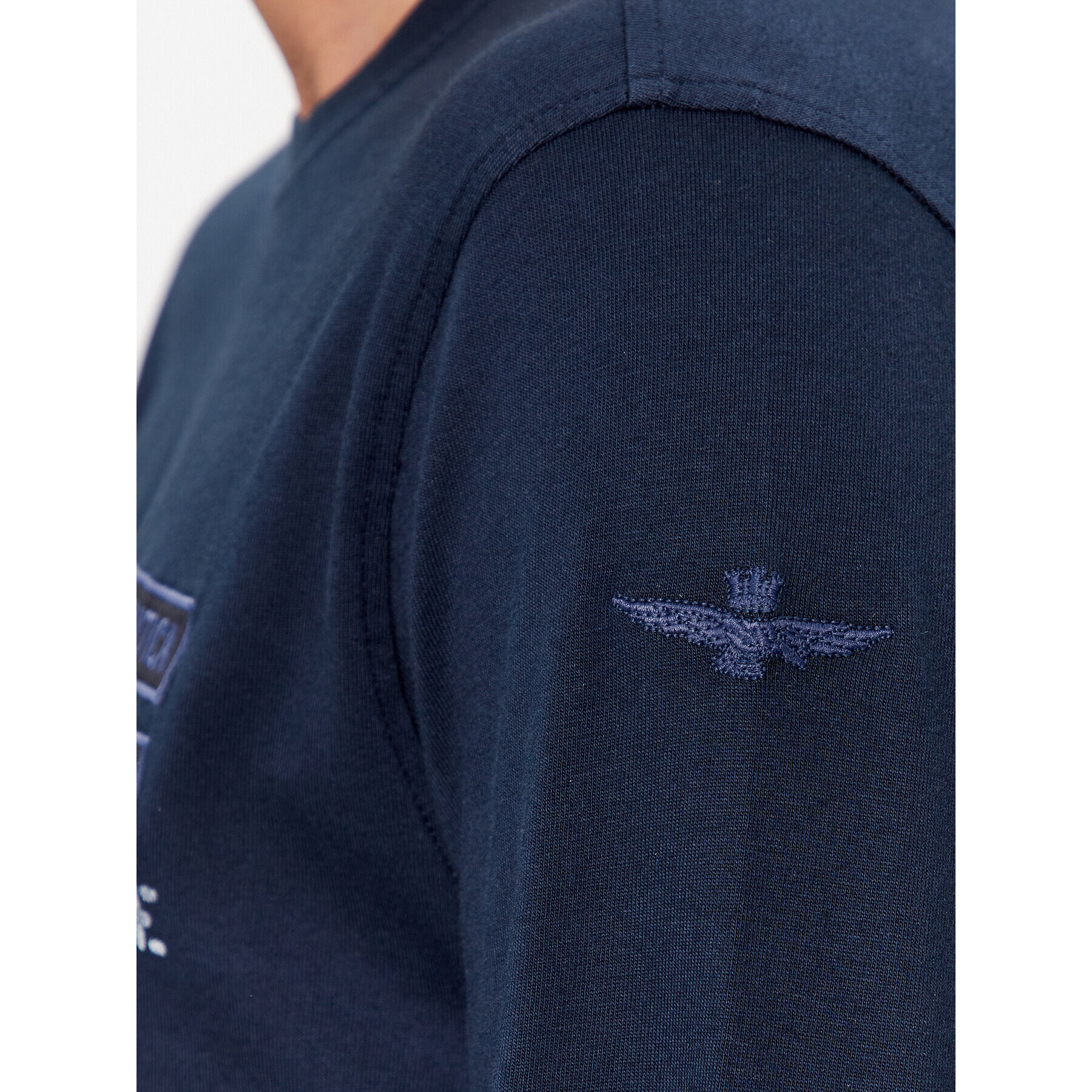 Aeronautica Militare Longsleeve 232TS2127J584 Bleumarin Regular Fit - Pled.ro