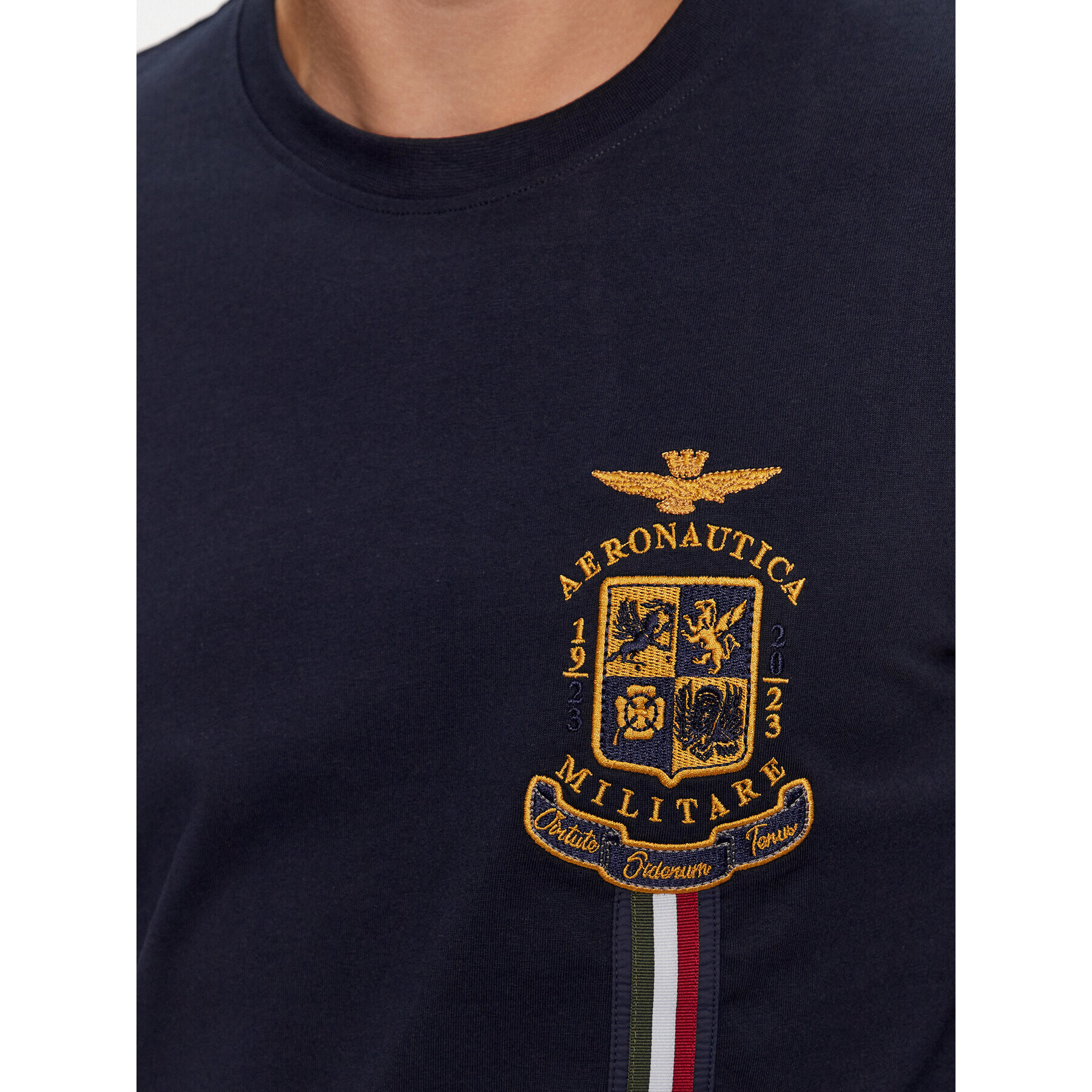 Aeronautica Militare Longsleeve 232TS2186J592 Bleumarin Regular Fit - Pled.ro