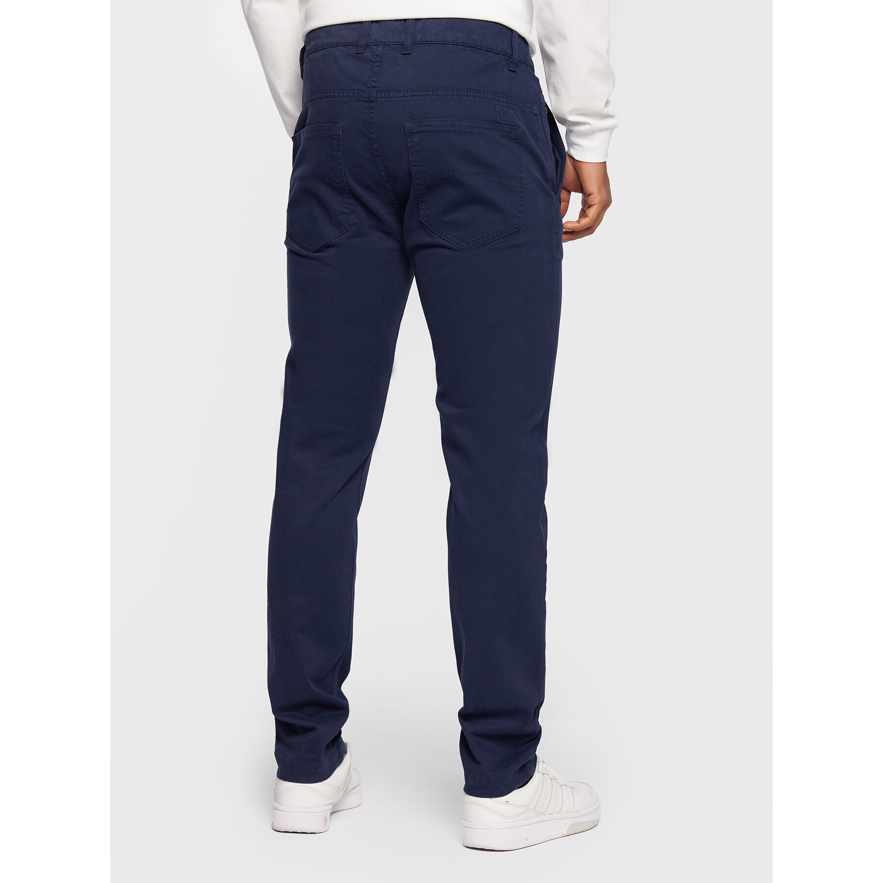 Aeronautica Militare Pantaloni din material 222PJ191CT3001 Bleumarin Slim Fit - Pled.ro